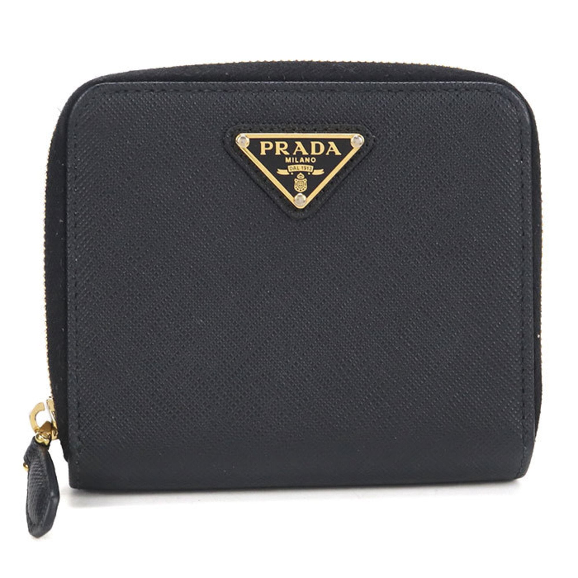 Prada Black Leather Wallet (Bi-Fold) (Pre-Owned)