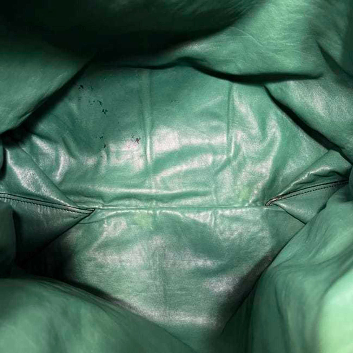 Prada Green Leather Eco-Bag Tote Bag (Pre-Owned)