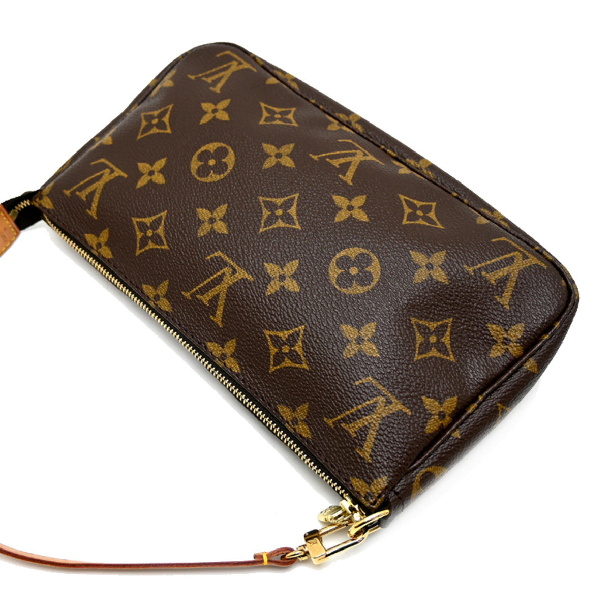 Louis Vuitton Brown Monogram Pochette Shoulder Bag (Pre-Owned)