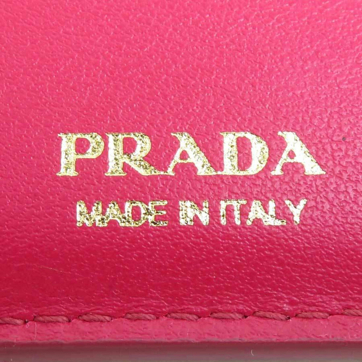 Prada Pink Leather Wallet (Tri-Fold) (Pre-Owned)