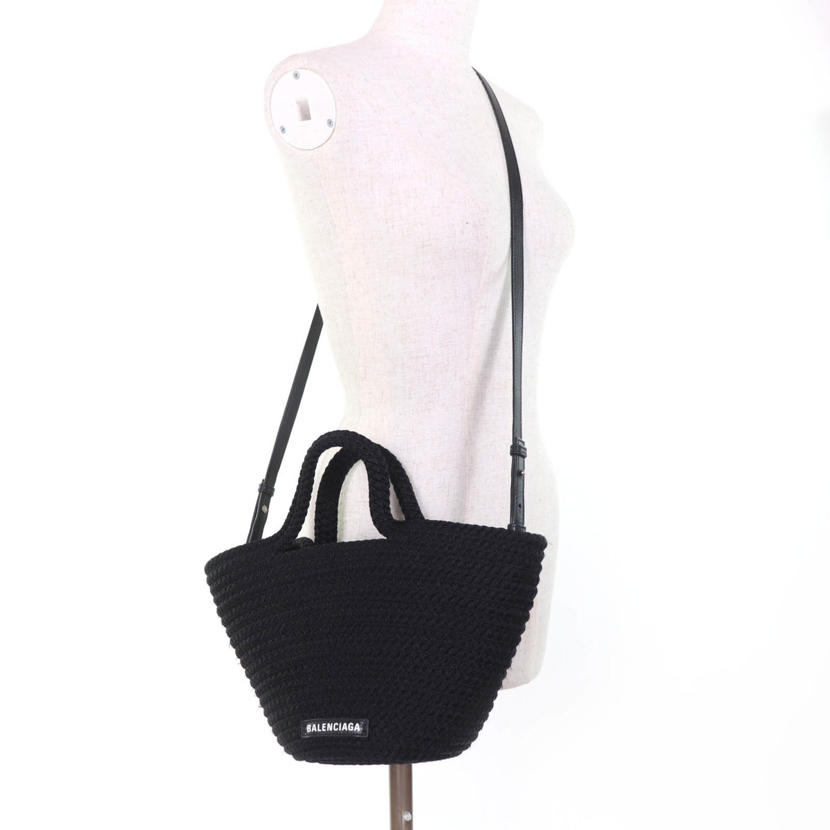 Balenciaga Black Leather Handbag Shoulder Bag (Pre-Owned)