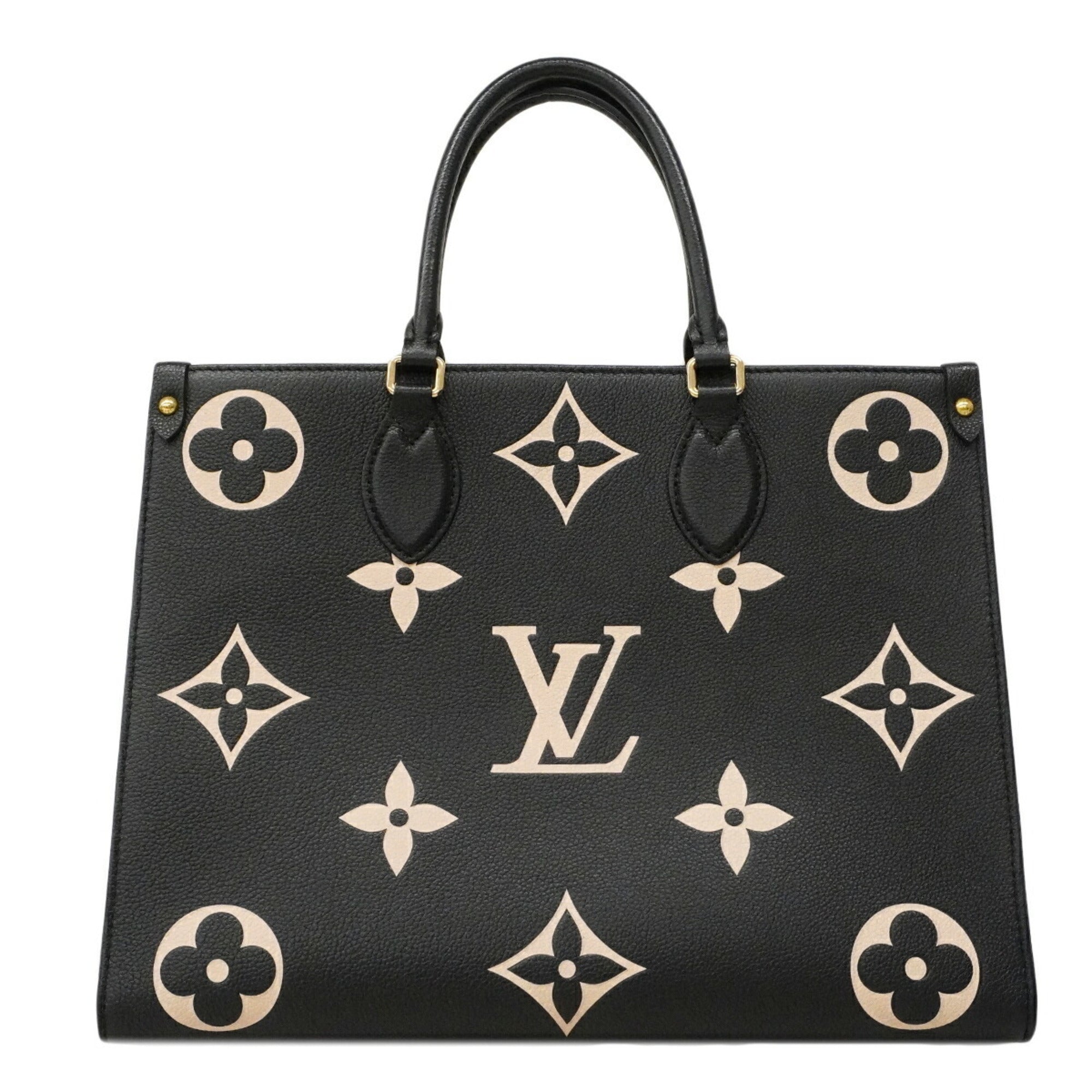 Louis Vuitton Beige Black Tote Bag (Pre-Owned)