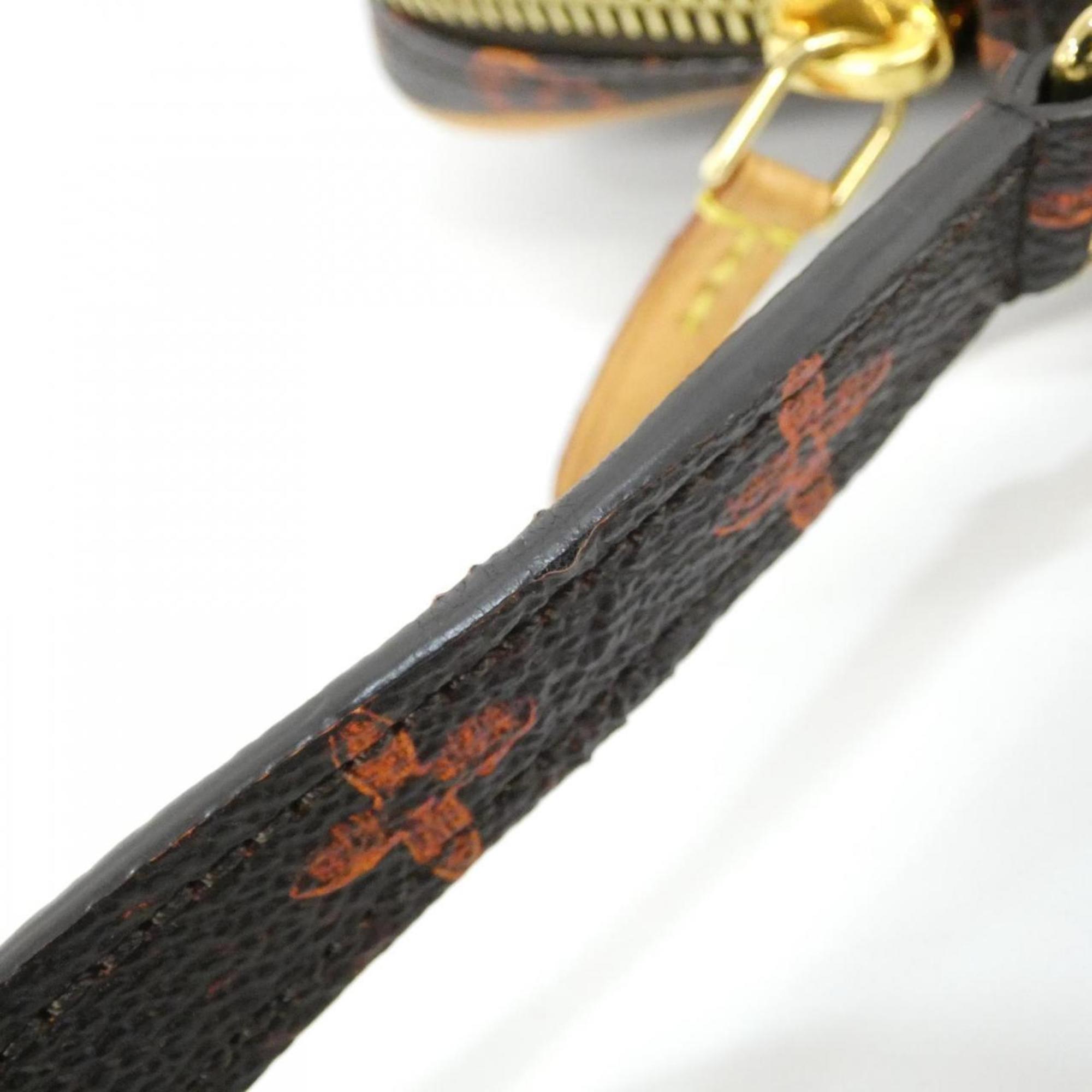 Louis Vuitton Marron Coated Canvas Shoulder Bag (Pre-Owned)