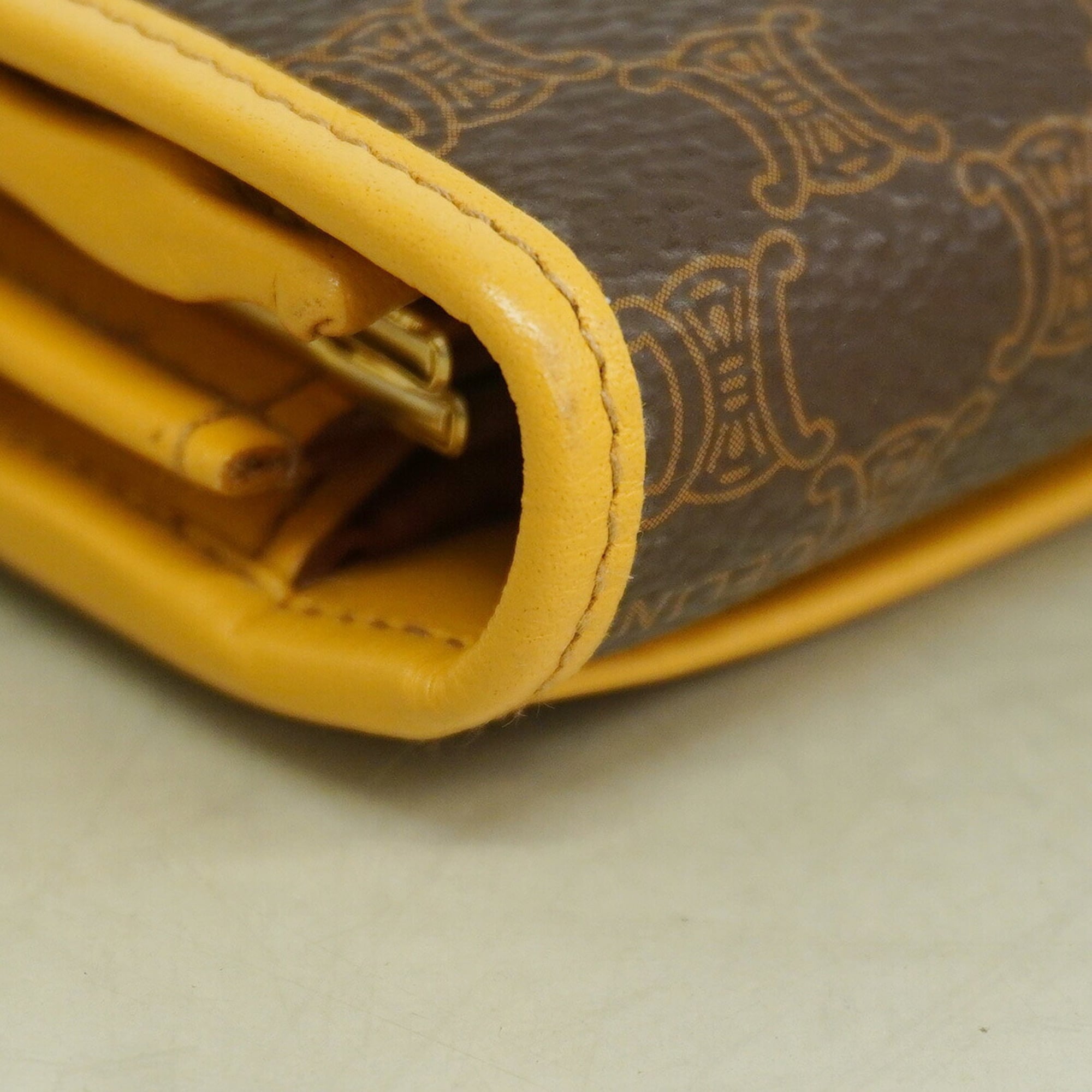 Celine Brown Pvc Long Wallet (Bi-Fold) (Pre-Owned)