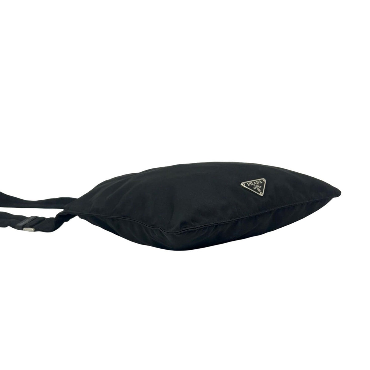 Prada Black Nylon Leather Shoulder Bag (Pre-Owned)