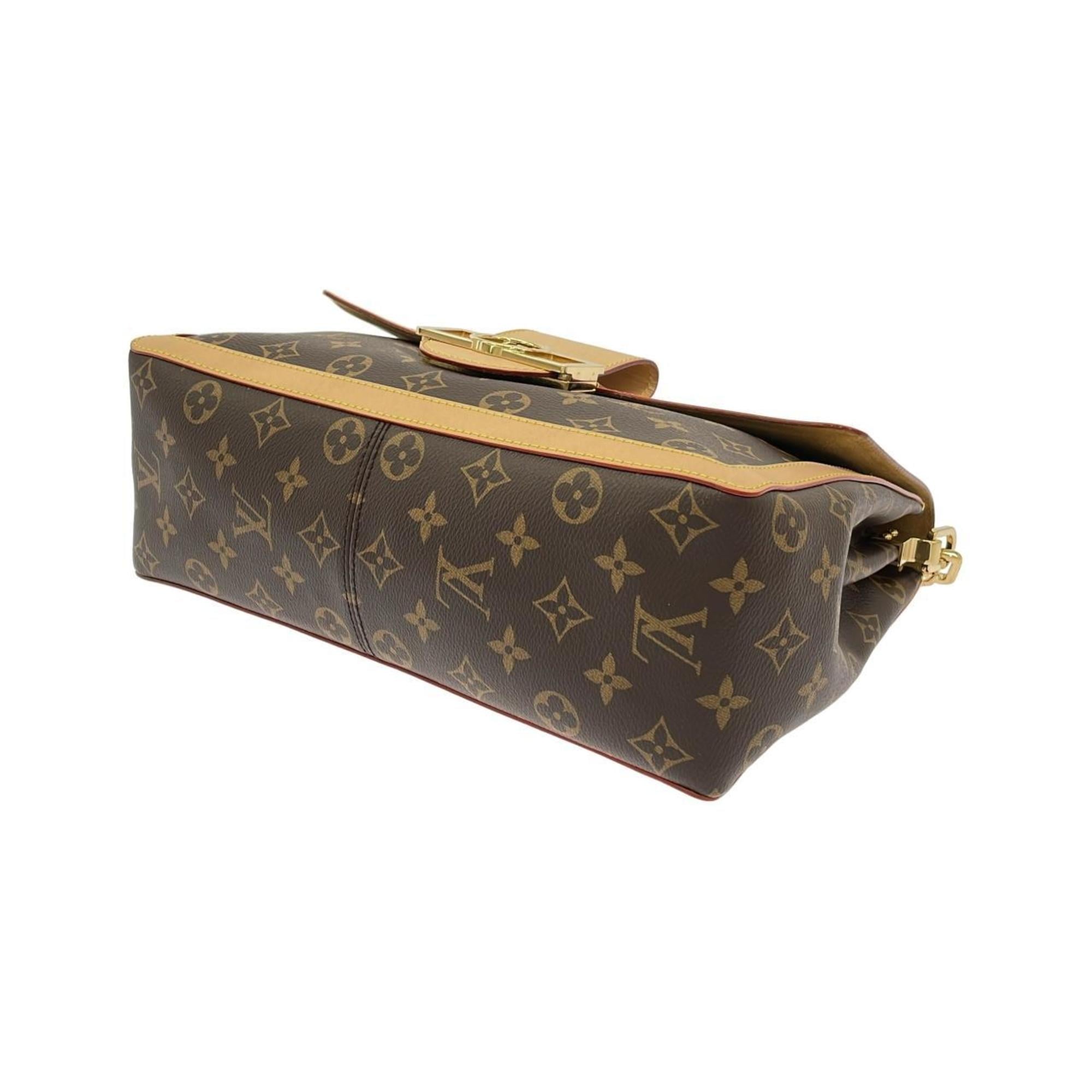 Louis Vuitton Marron Coated Canvas Shoulder Bag (Pre-Owned)
