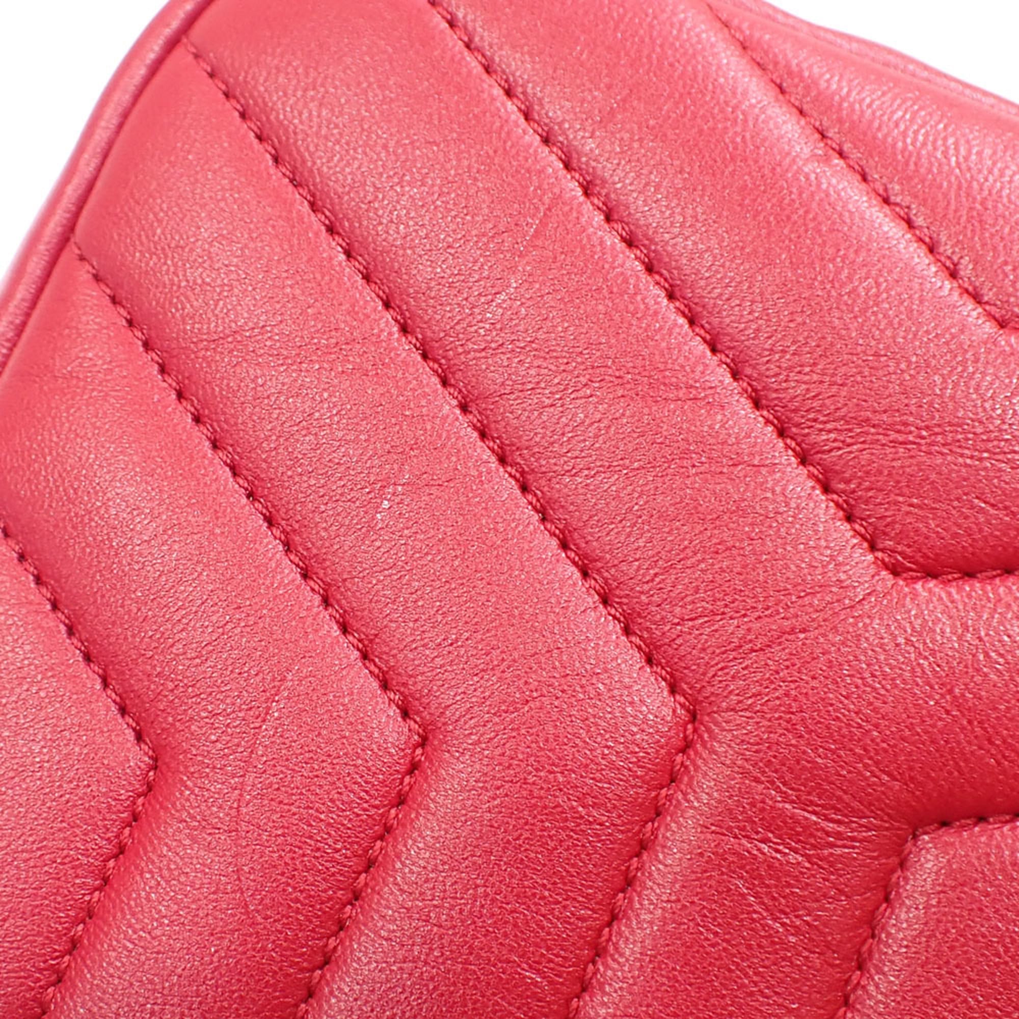 Saint Laurent Red Color Leather Pouch (Pre-Owned)