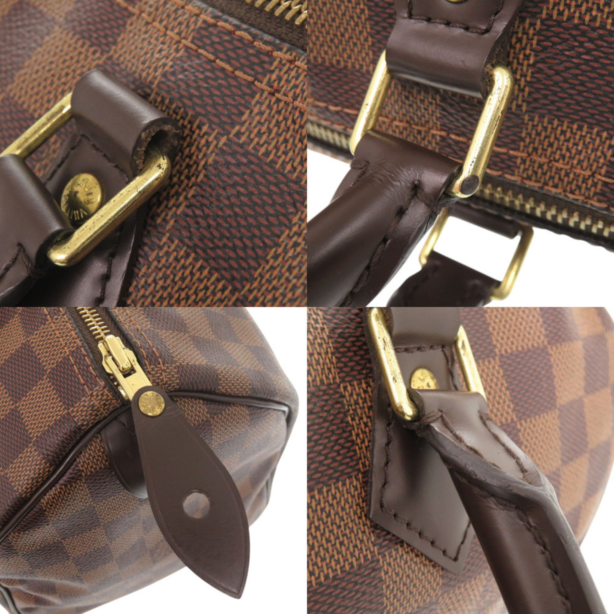 Louis Vuitton Brown Damier Canvas Handbag (Pre-Owned)