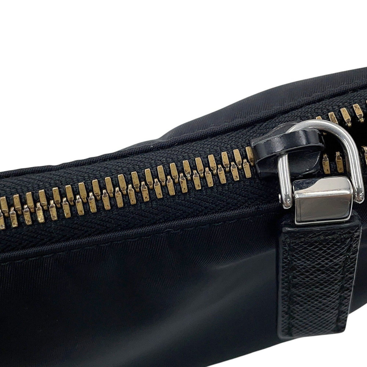 Prada Black Nylon Saffiano Handbag Shoulder Bag (Pre-Owned)