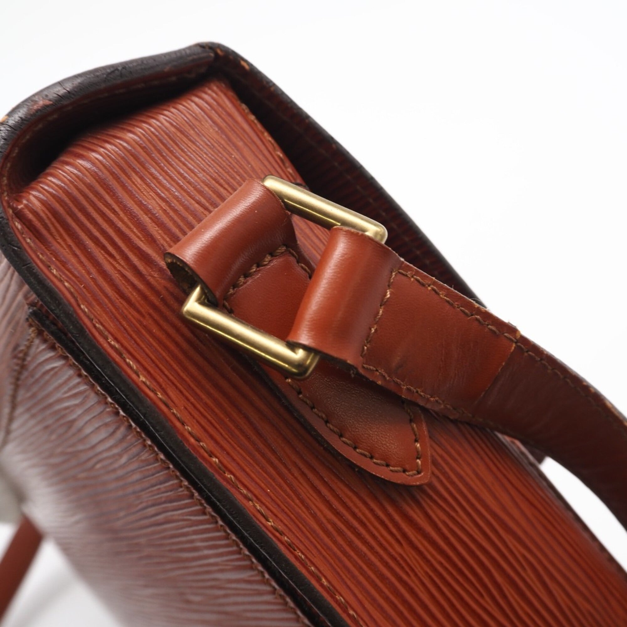 Louis Vuitton Brown Leather Shoulder Bag (Pre-Owned)