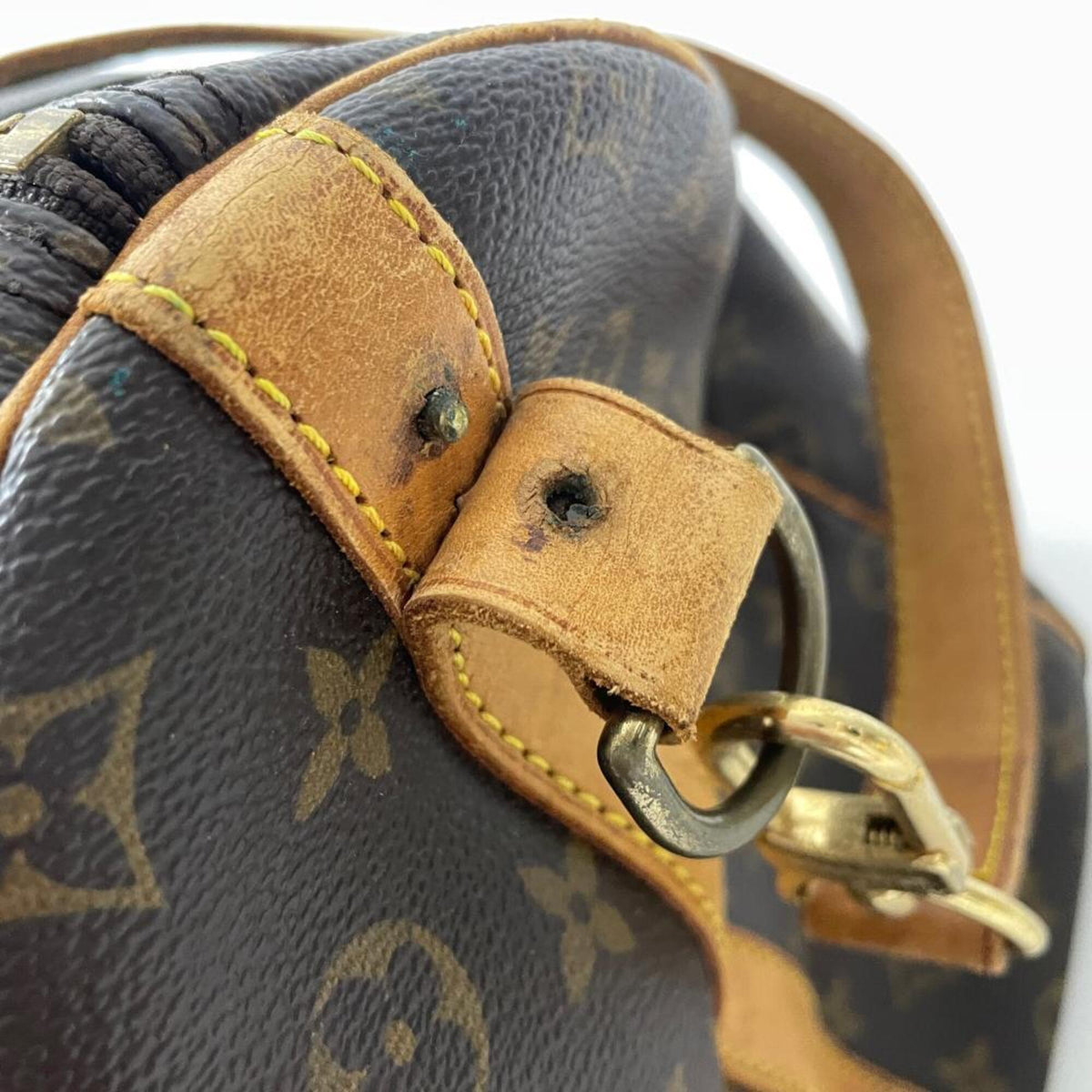 Louis Vuitton Brown Monogram Canvas Boston Bag (Pre-Owned)