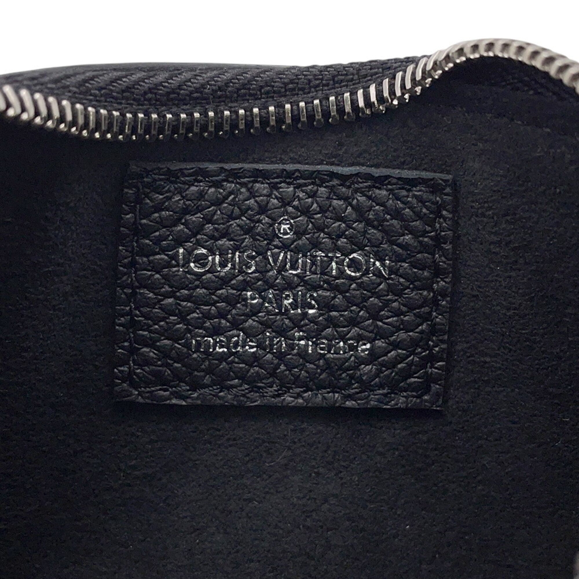 Louis Vuitton Mahina Black Noir Mahina Leather Coin Purse/Coin Case (Pre-Owned)
