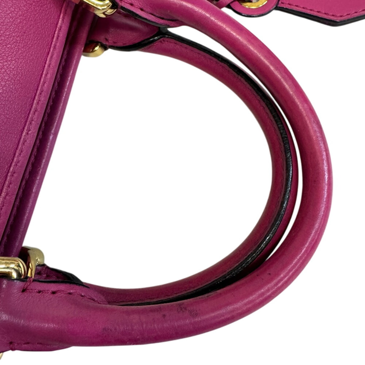 Loewe Amazona Pink Leather Handbag Shoulder Bag (Pre-Owned)