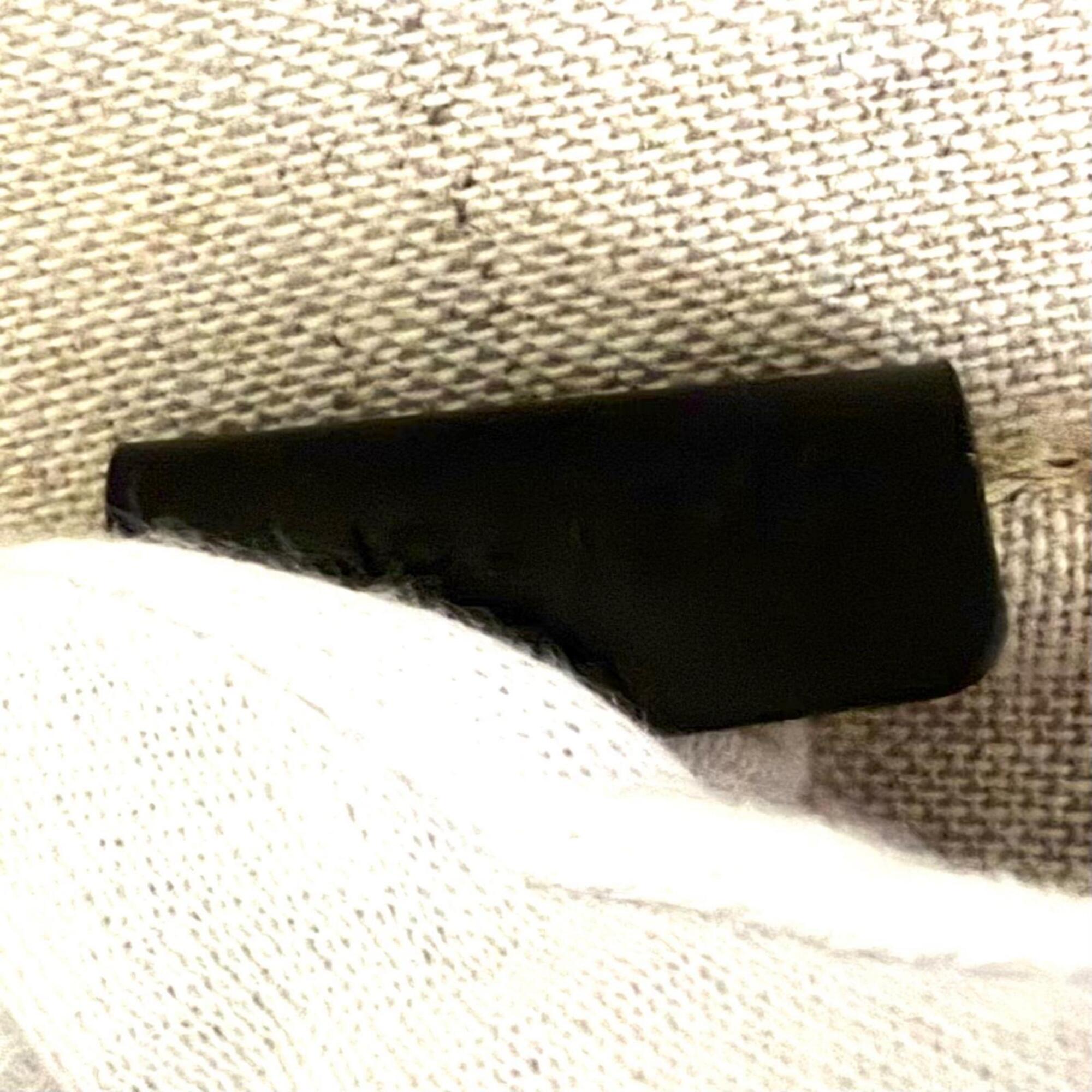 Celine Black Off-White Canvas Leather Shoulder Bag (Pre-Owned)