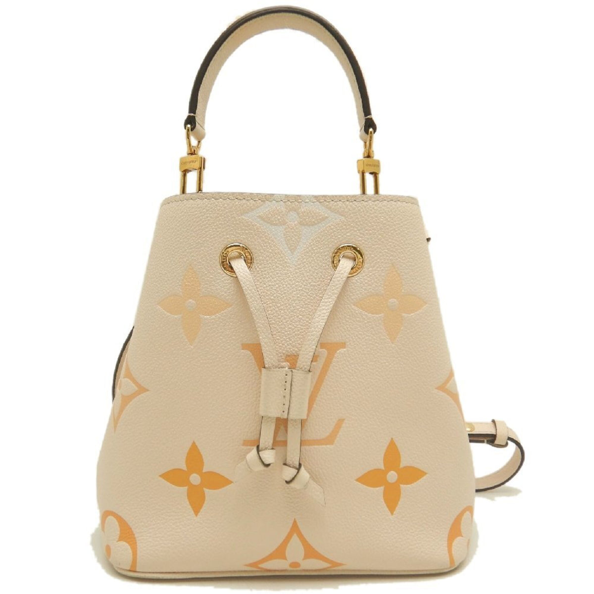 Louis Vuitton Monogram Empreinte Cream Saffron Monogram Empreinte Shoulder Bag (Pre-Owned)