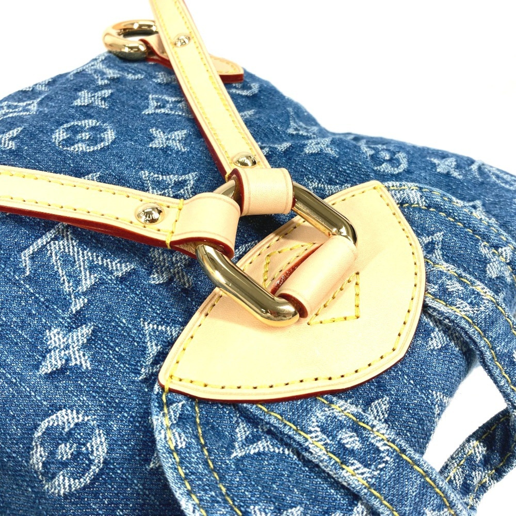 Louis Vuitton Blue Monogram Denim Backpack (Pre-Owned)