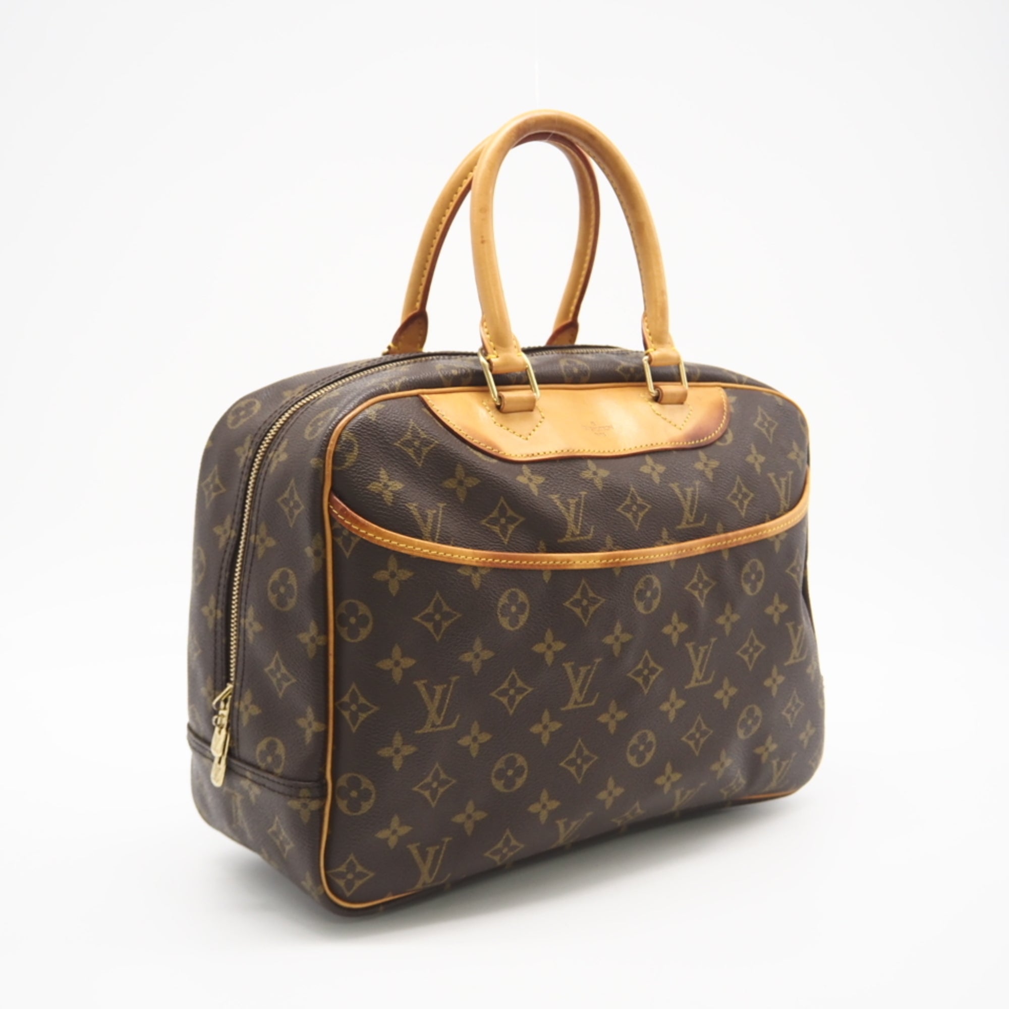 Louis Vuitton Brown Coated Canvas Leather Handbag (Pre-Owned)