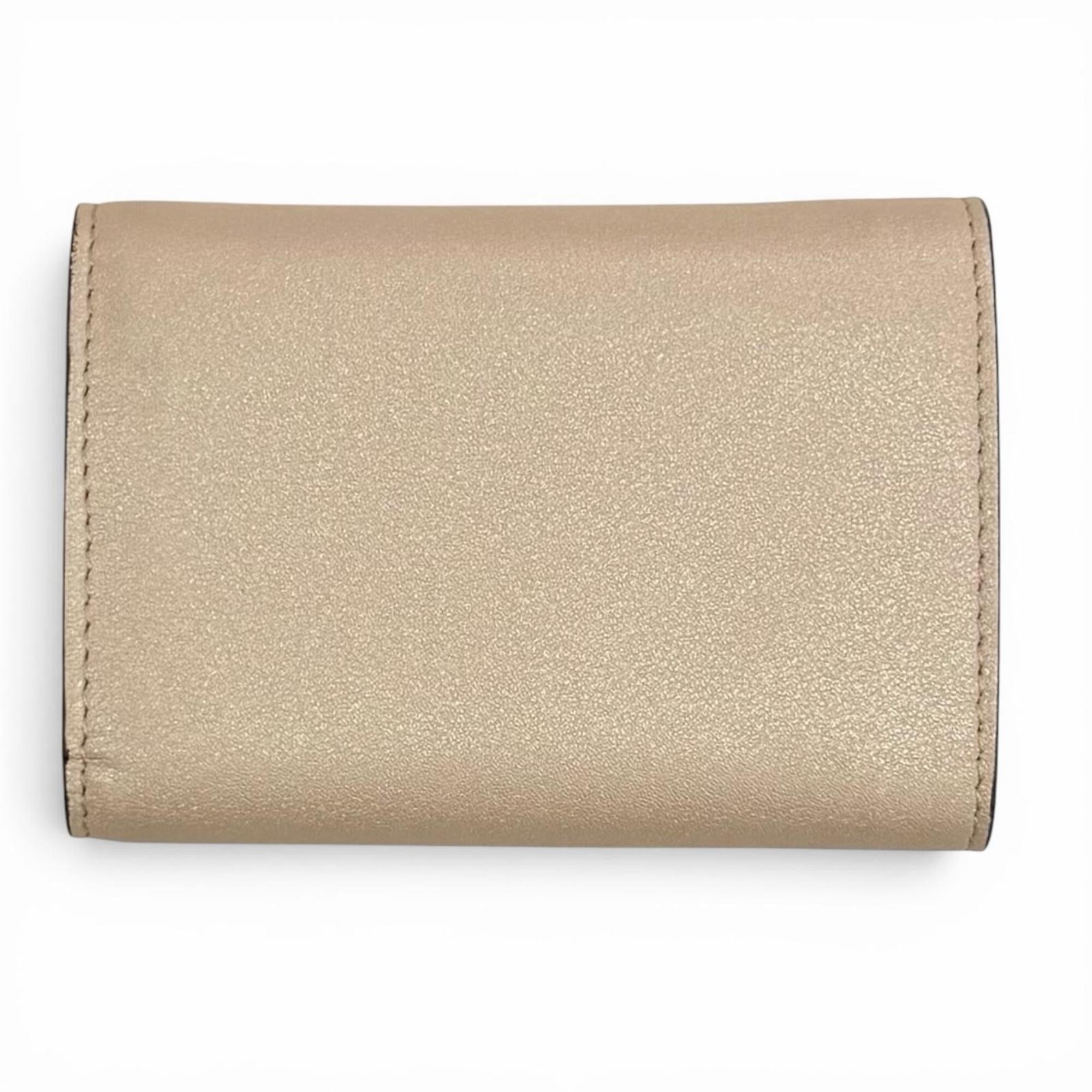 Christian Louboutin Beige Leather Wallet (Tri-Fold) (Pre-Owned)