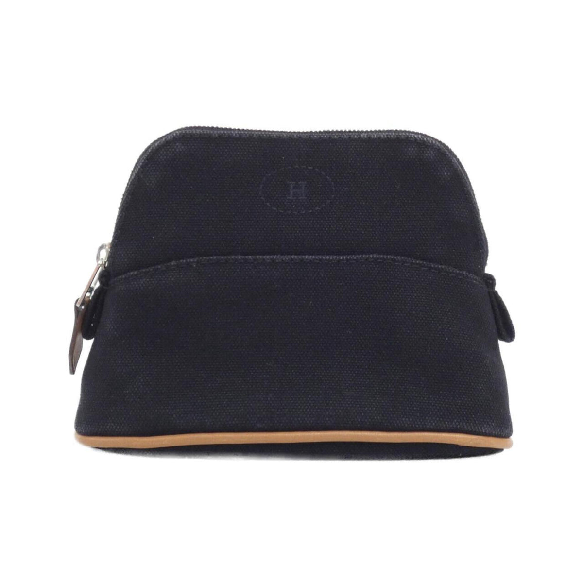 Hermes Black Canvas Pouch (Pre-Owned)