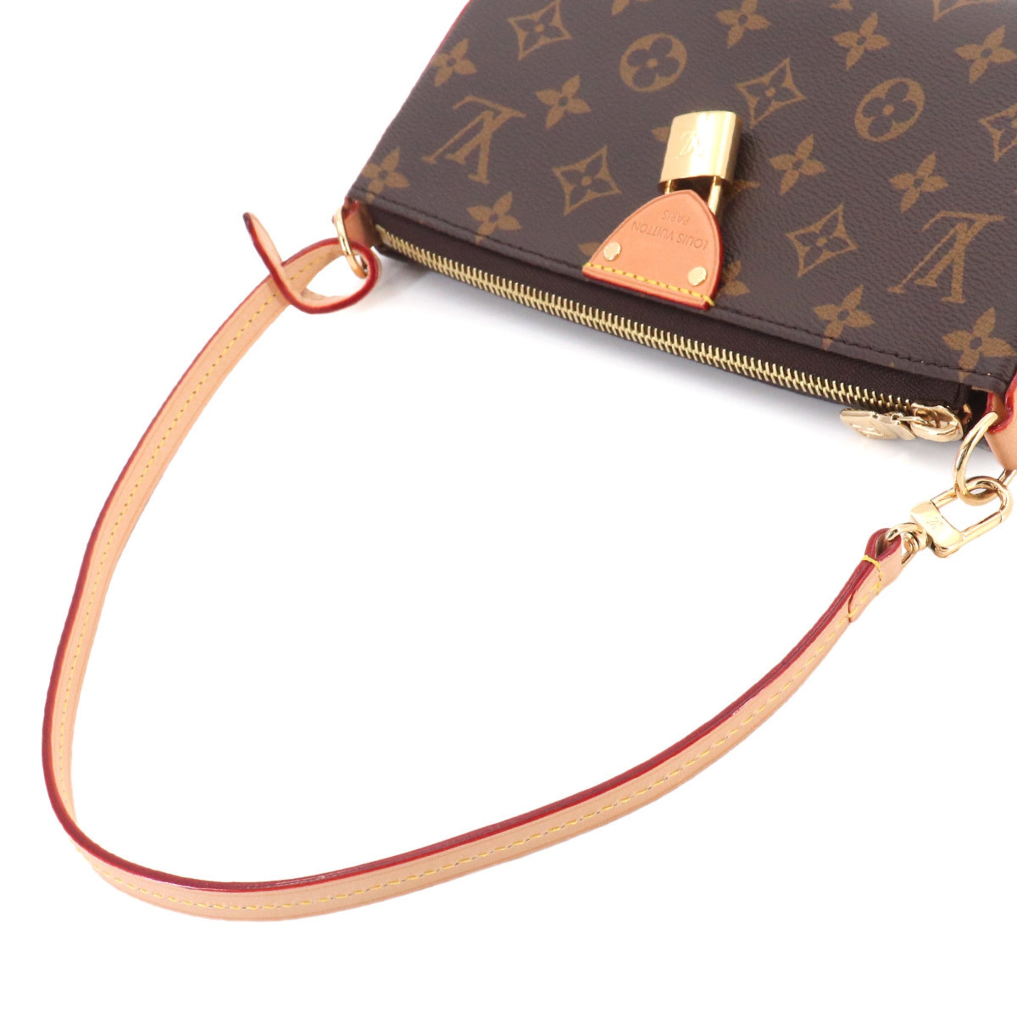 Louis Vuitton Brown Monogram Handbag Pochette Shoulder Bag (Pre-Owned)