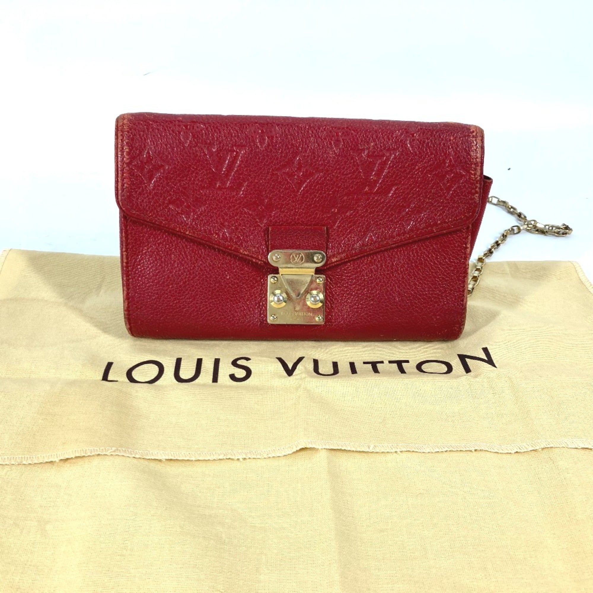 Louis Vuitton Red Other Long Wallet (Bi-Fold) (Pre-Owned)
