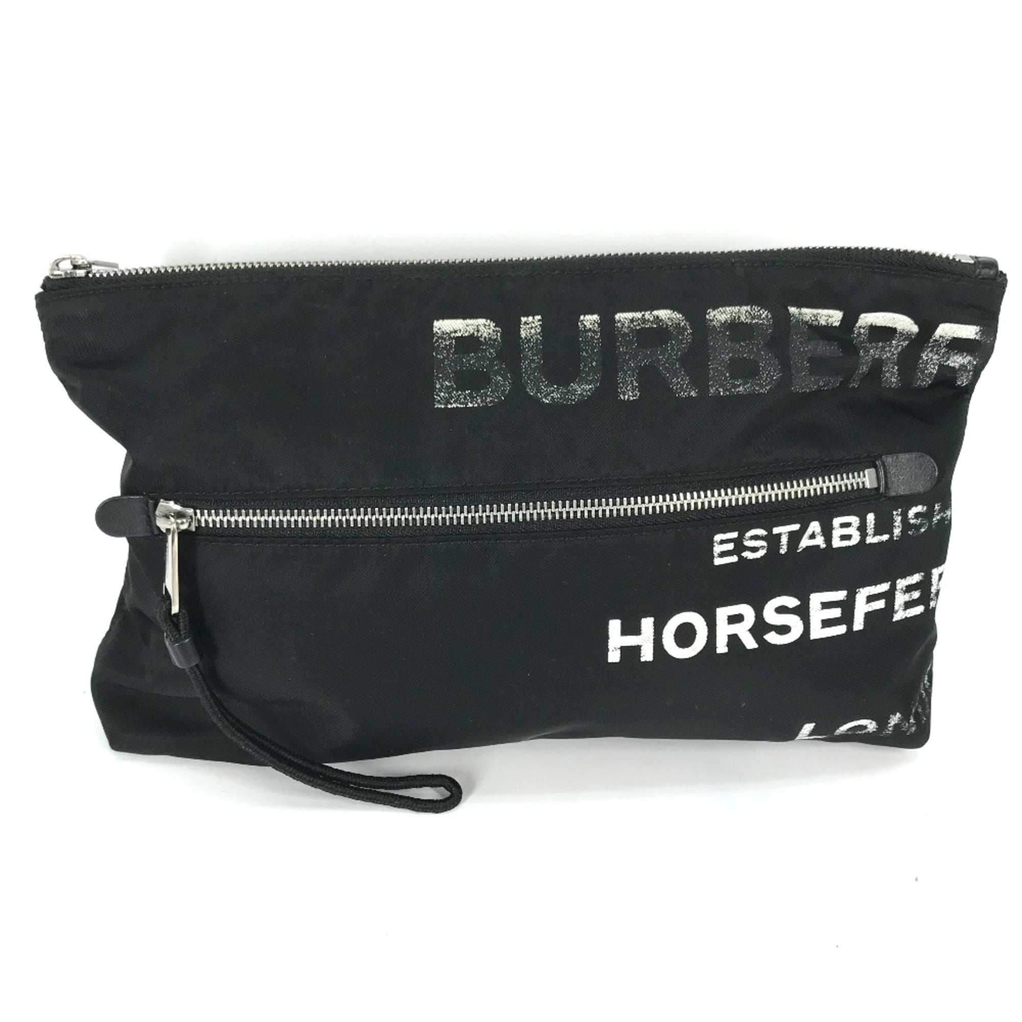 Burberry Black Cloth Clutch Bag (Pre-Owned)
