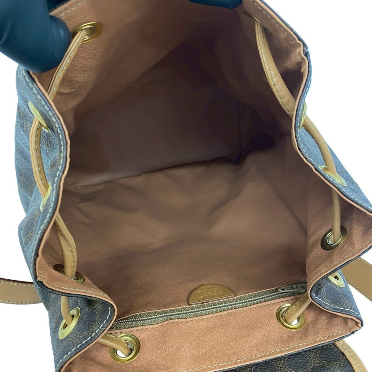 Celine Brown Pvc Leather Backpack (Pre-Owned)