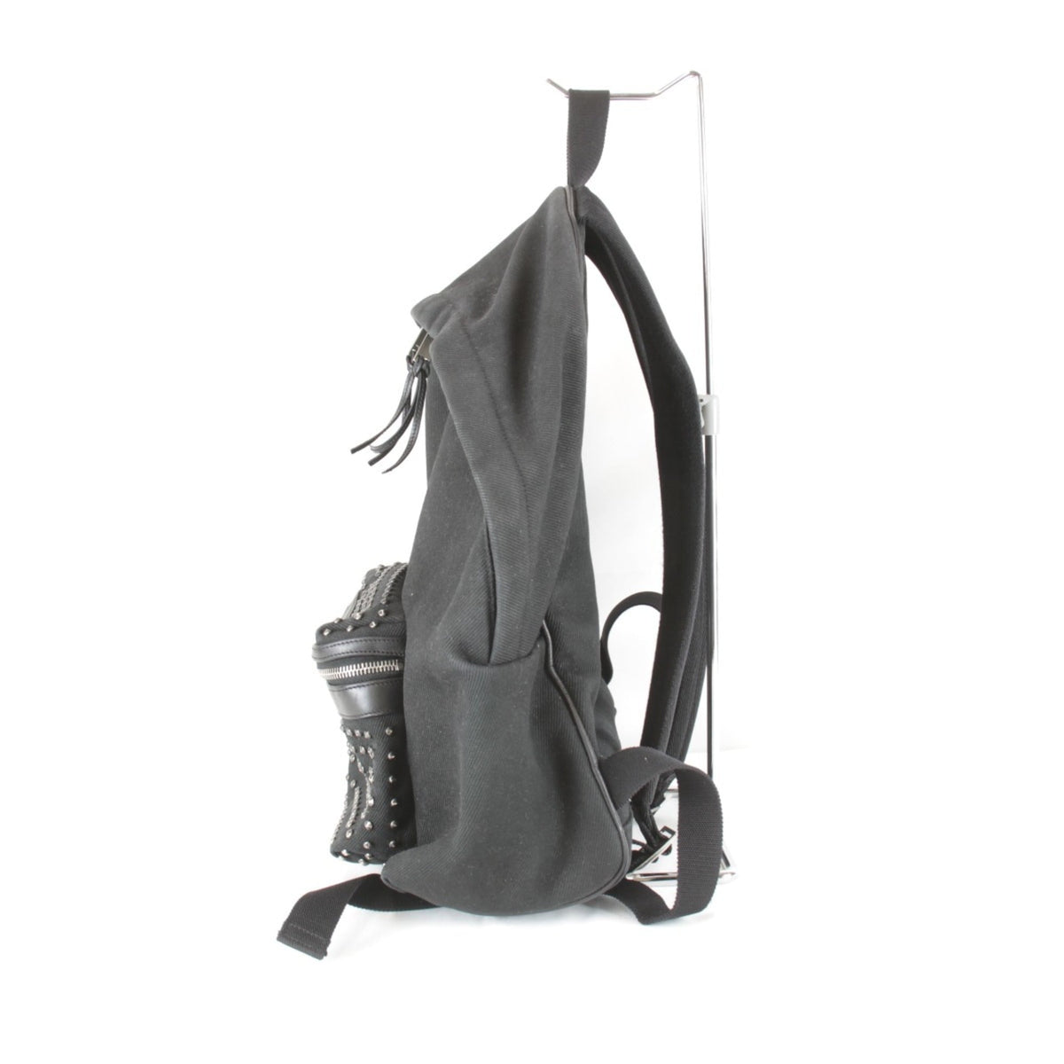 Yves Saint Laurent Black Cotton Canvas Backpack (Pre-Owned)
