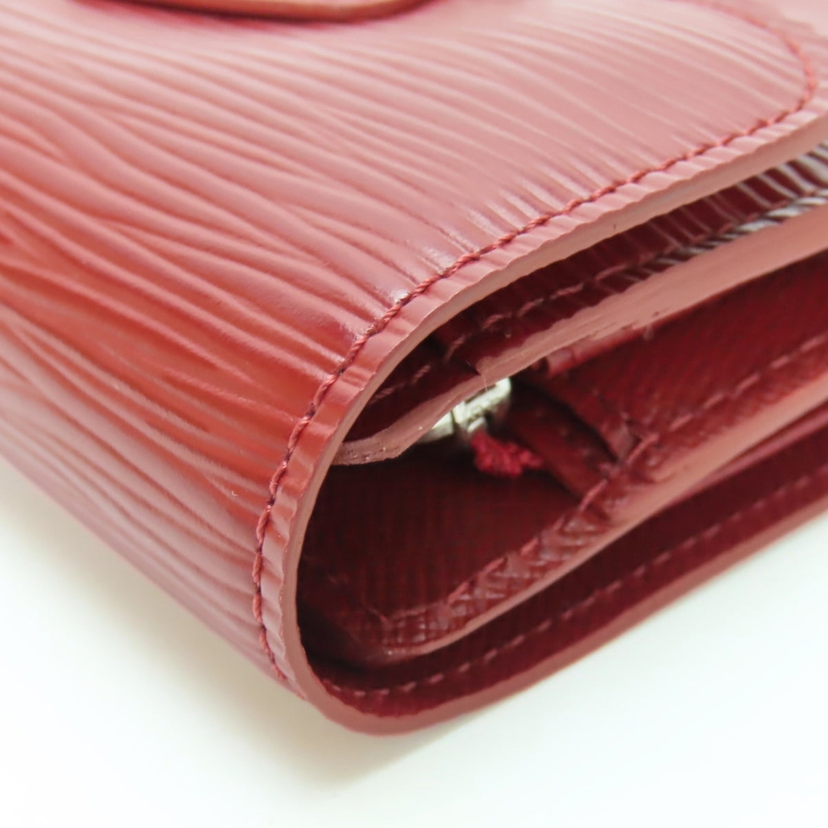 Louis Vuitton Ruby Epi Leather Wallet (Tri-Fold) (Pre-Owned)