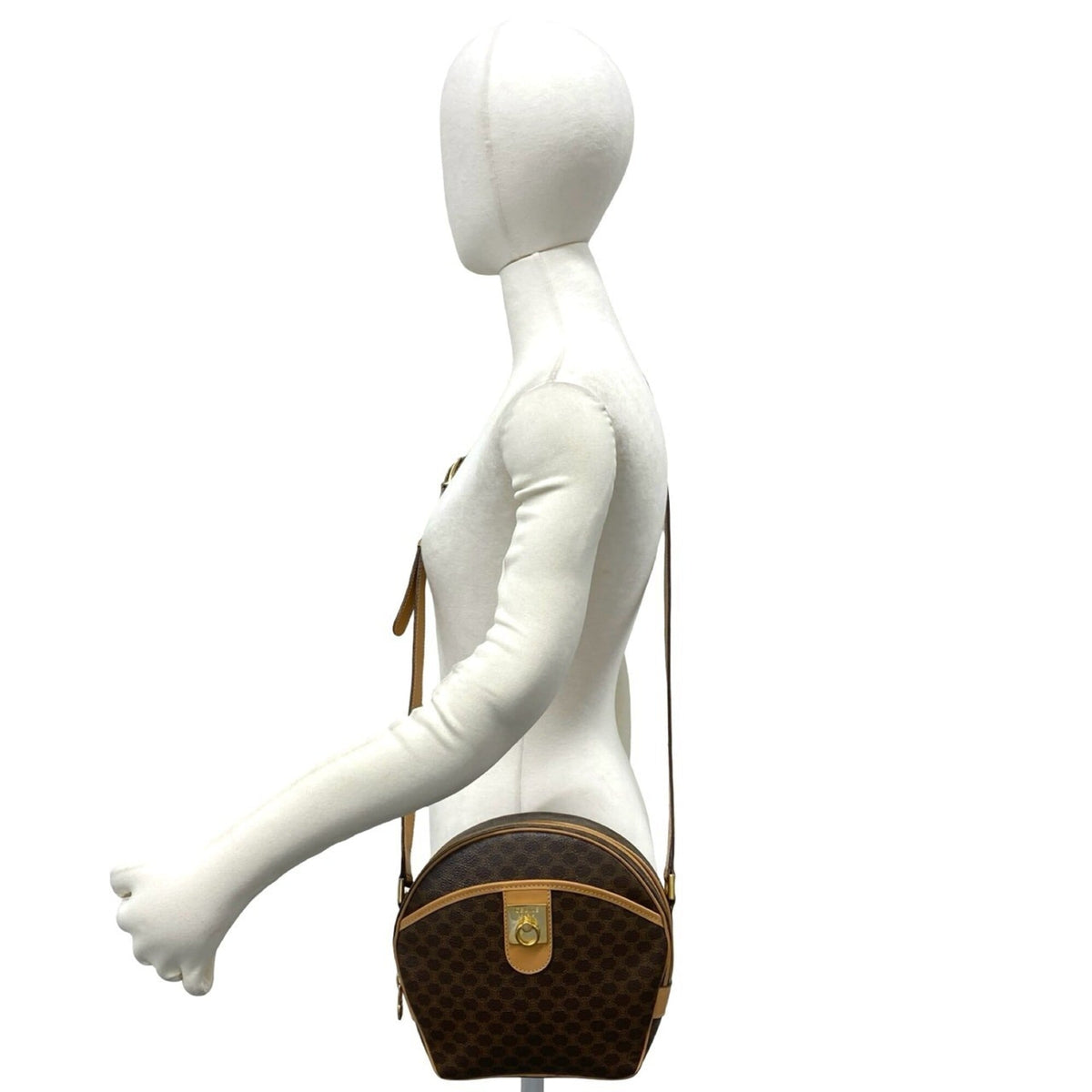Celine Brown Leather Pvc Shoulder Bag (Pre-Owned)