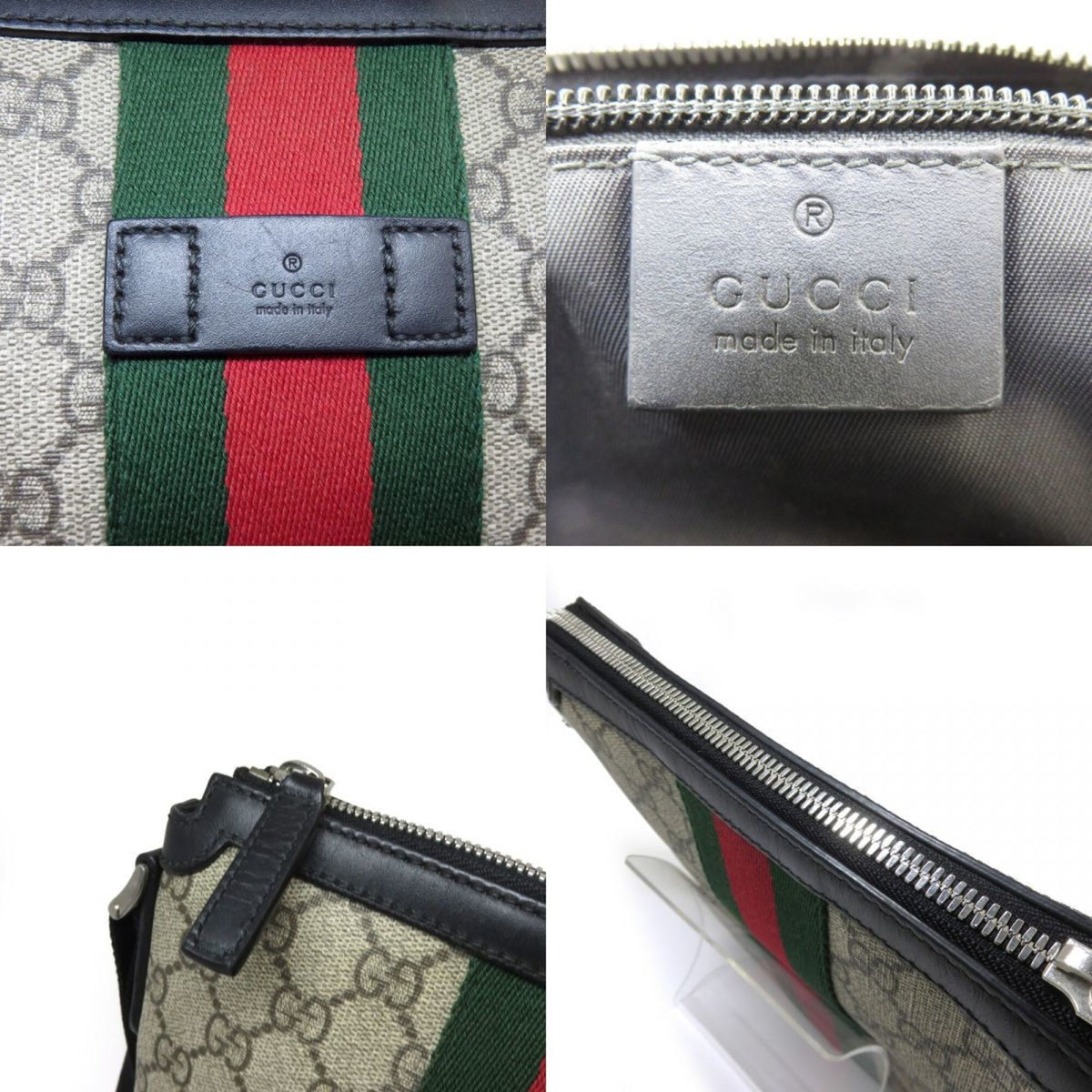 Gucci Sherry Line Beige Shoulder Bag (Pre-Owned)