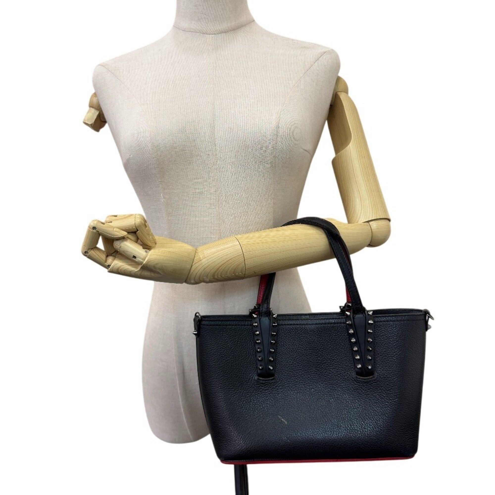 Christian Louboutin Black Leather Handbag (Pre-Owned)