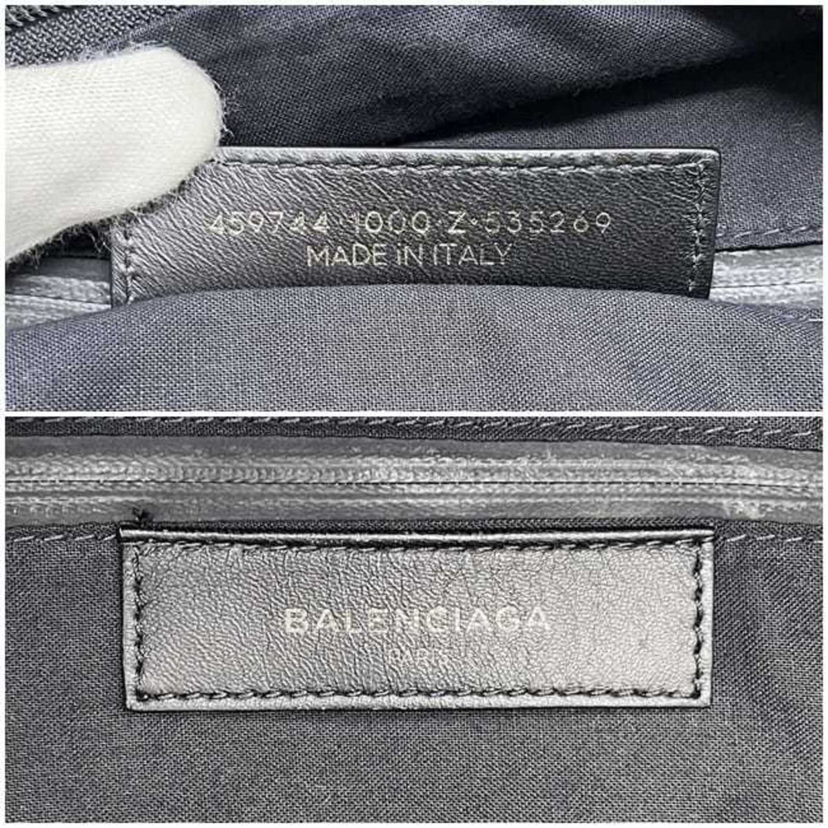 Balenciaga Black Canvas Leather Backpack (Pre-Owned)