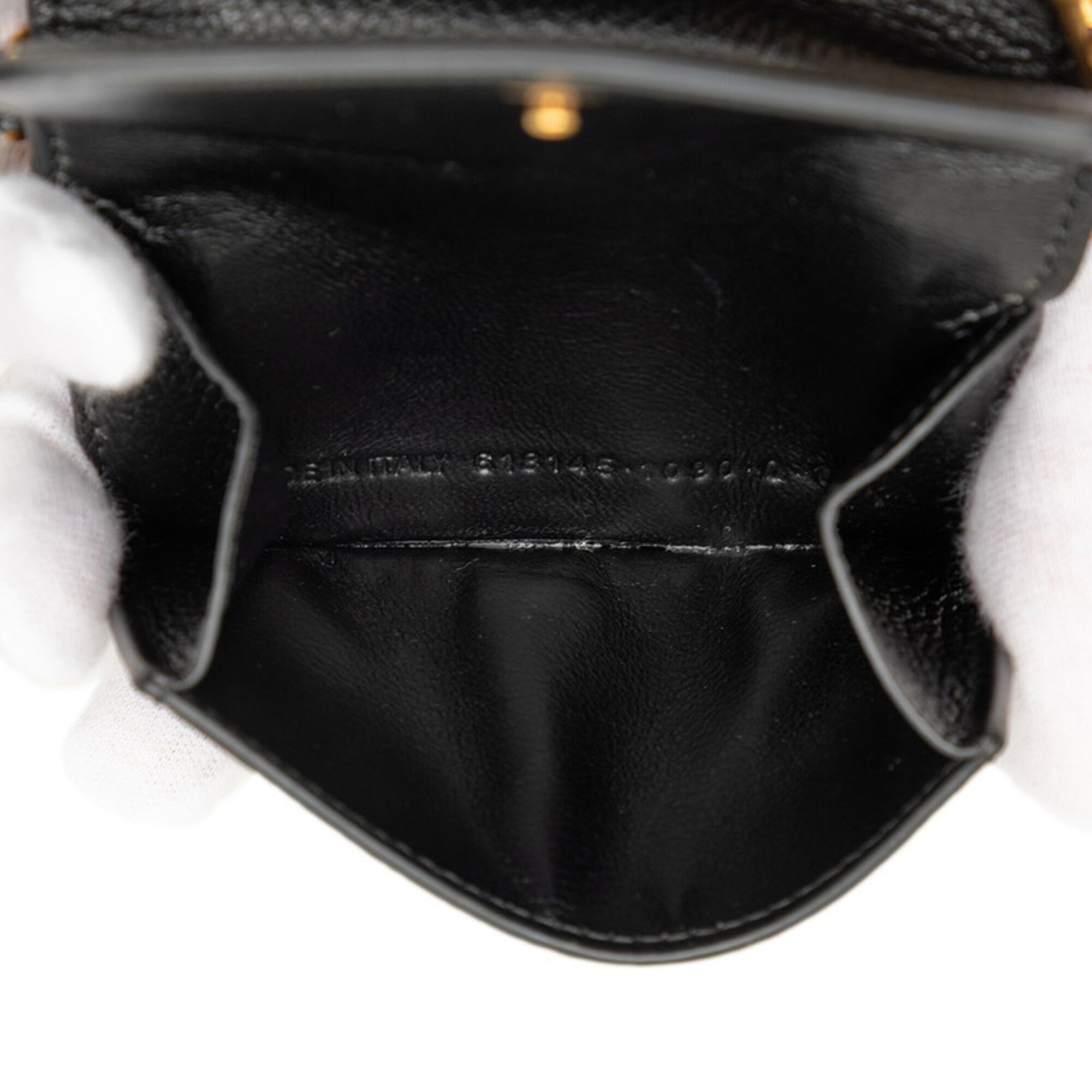 Balenciaga Black Leather Wallet (Tri-Fold) (Pre-Owned)