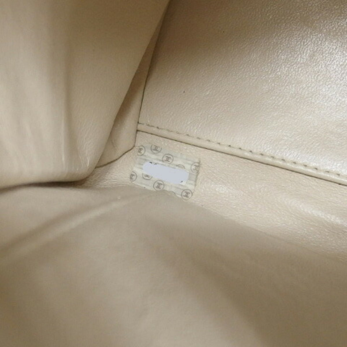 Chanel Ivory Light Beige Off-White Canvas Shoulder Bag Tote Bag (Pre-Owned)