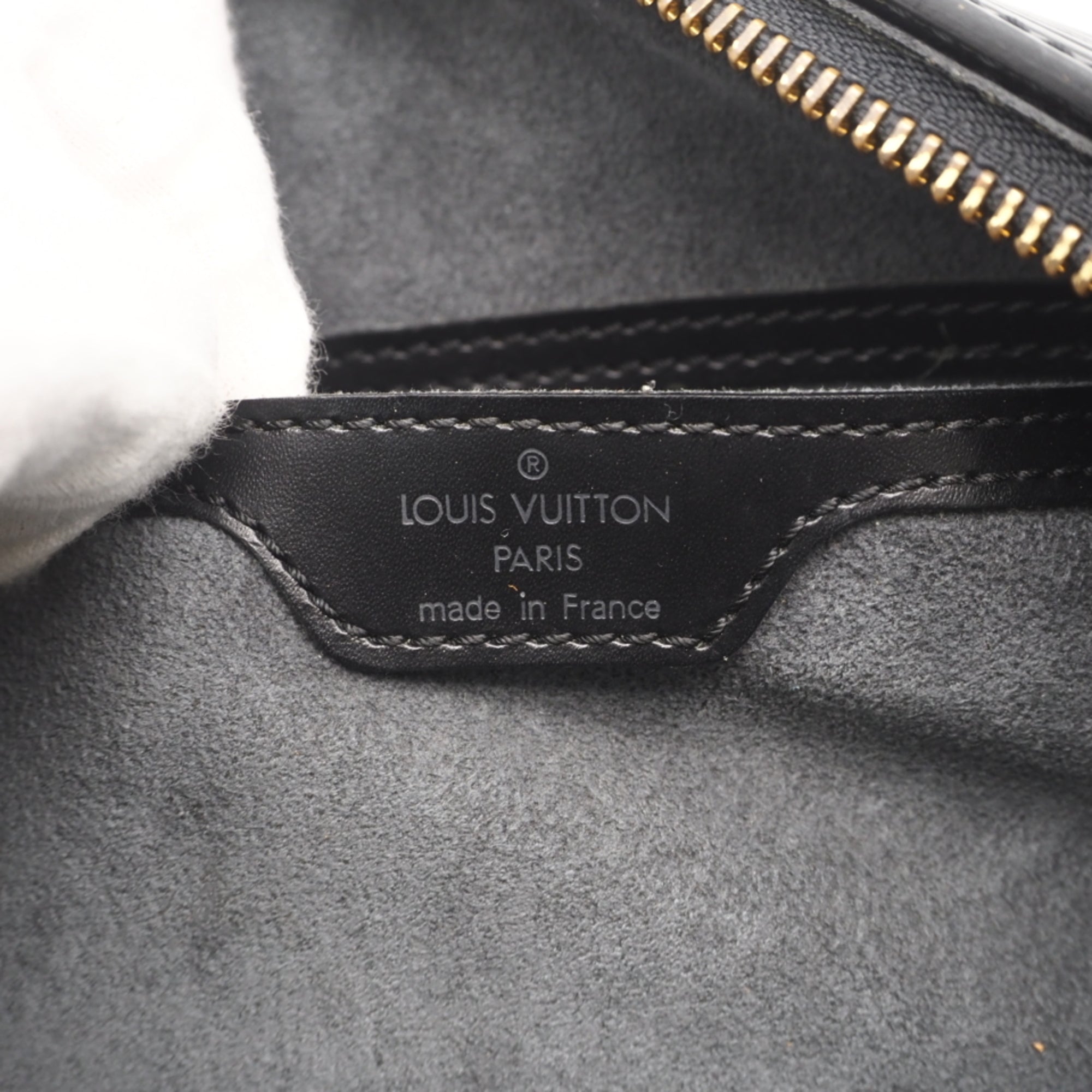 Louis Vuitton Epi Black Noir Leather Handbag (Pre-Owned)