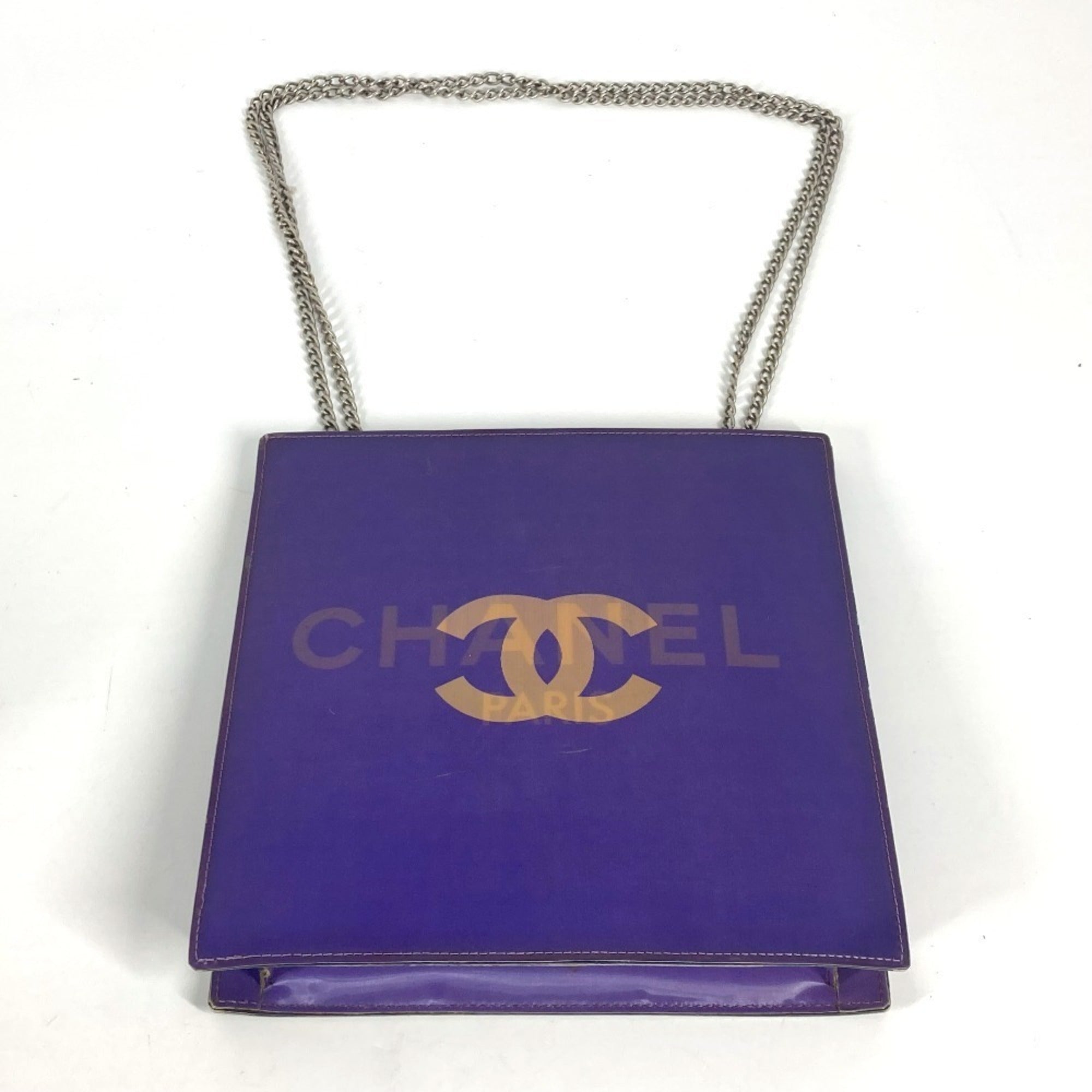 Chanel Purple Pvc Leather Shoulder Bag (Pre-Owned)