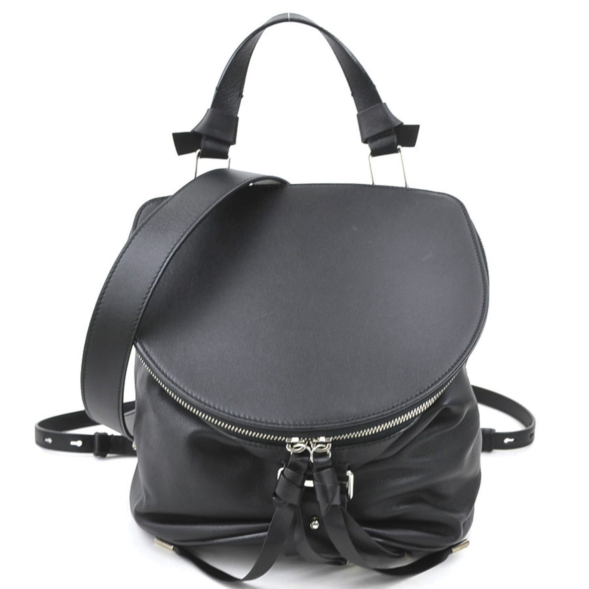 Bally Black Leather Shoulder Bag (Pre-Owned)