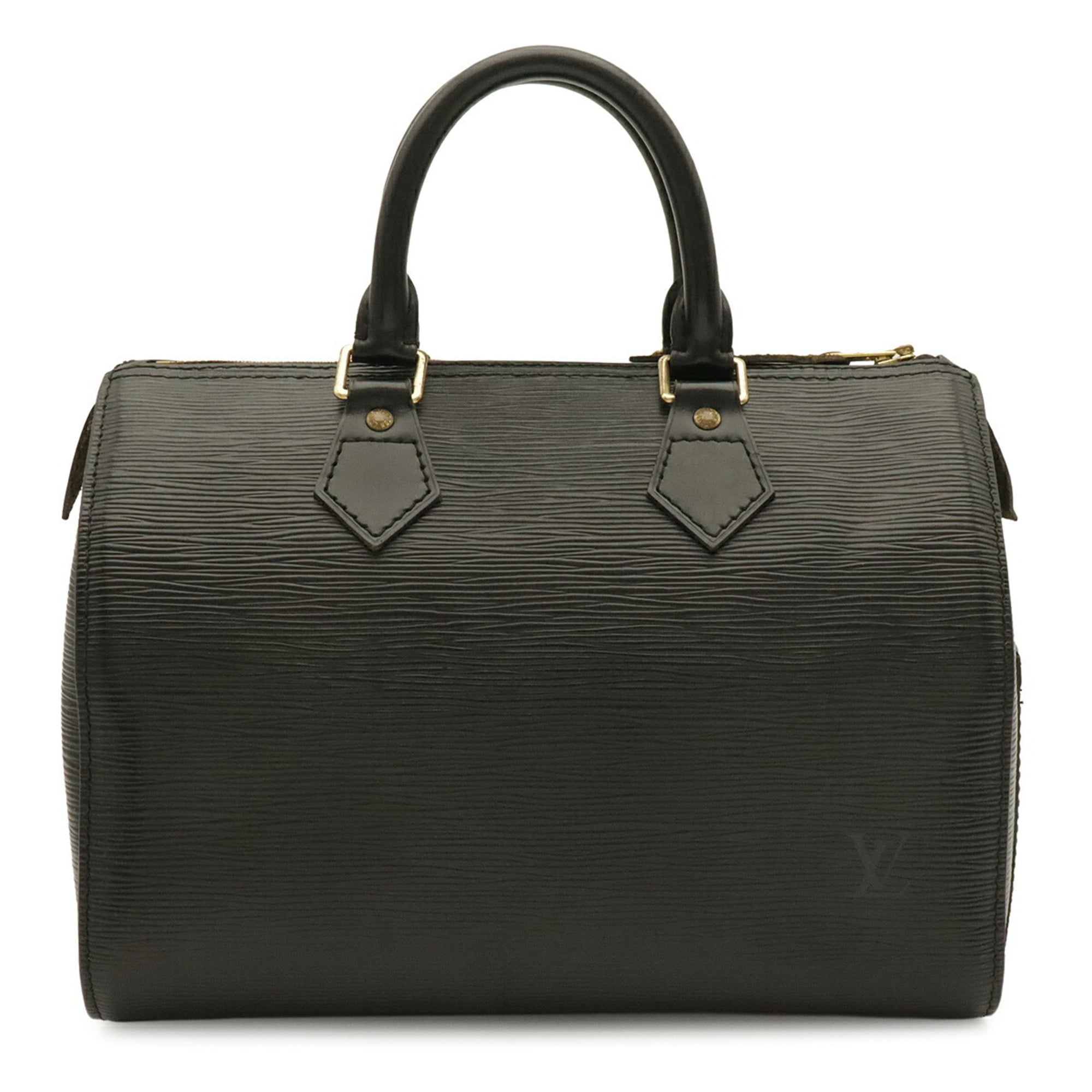 Louis Vuitton Black Noir Epi Leather Boston Bag Handbag (Pre-Owned)