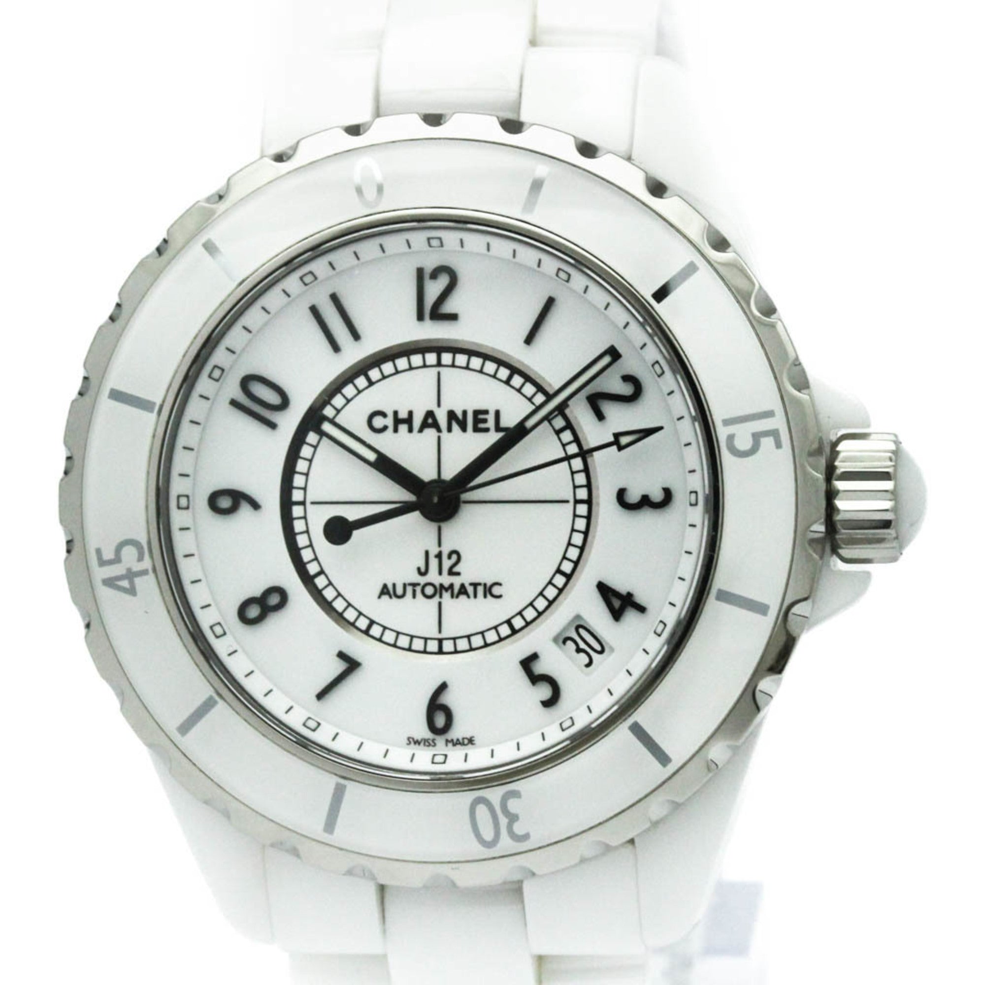 Chanel J12 Automatic Watch Ceramic And Stainless Steel Watch (Pre-Owned)