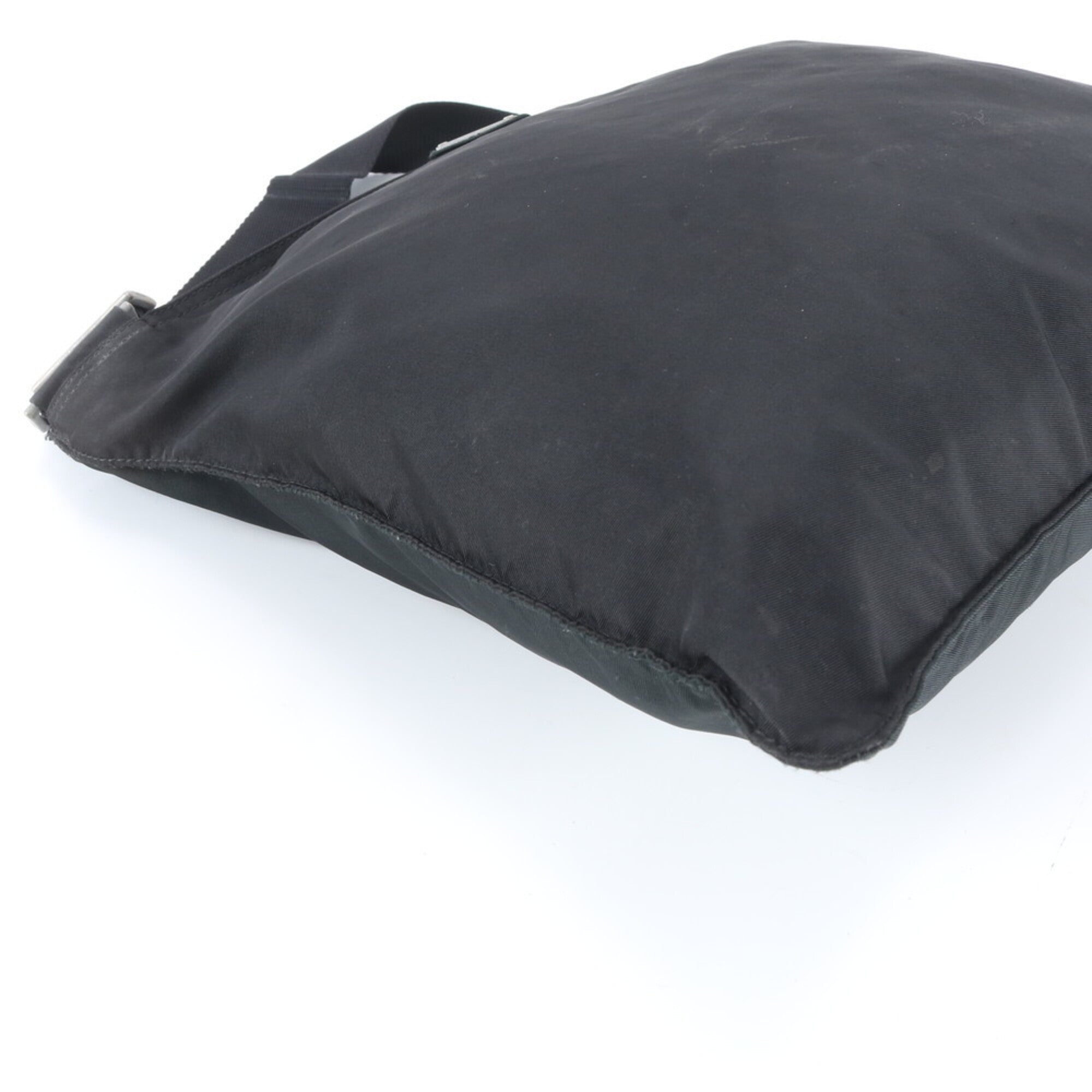Prada Black Nylon Leather Shoulder Bag (Pre-Owned)