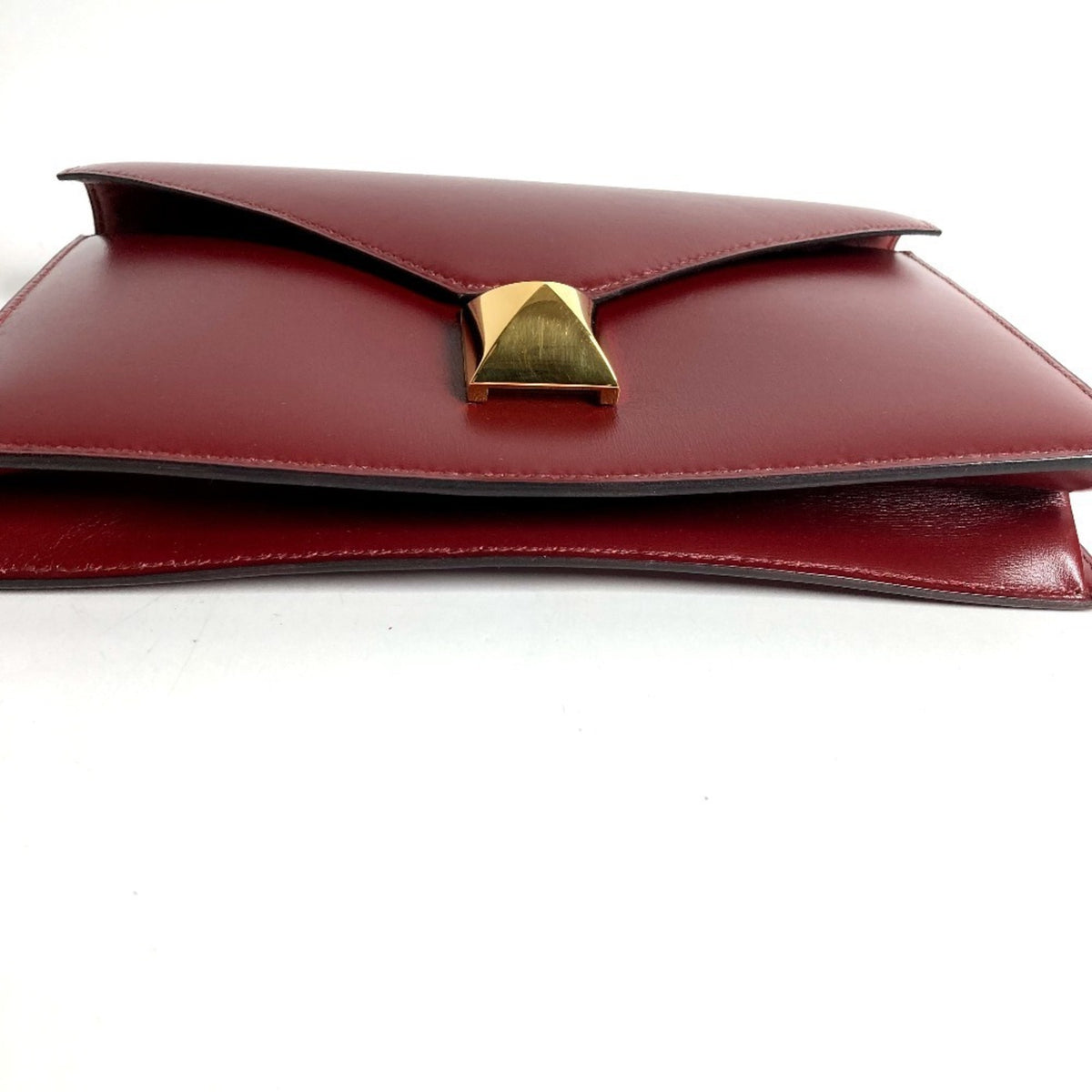 Hermes Brown Box Calf Leather Clutch Bag Handbag (Pre-Owned)