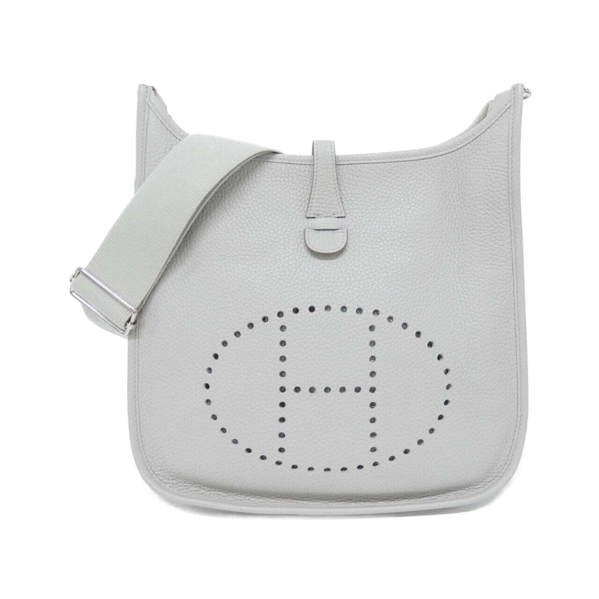 Hermes Beige Taurillon Clemence Leather Shoulder Bag (Pre-Owned)