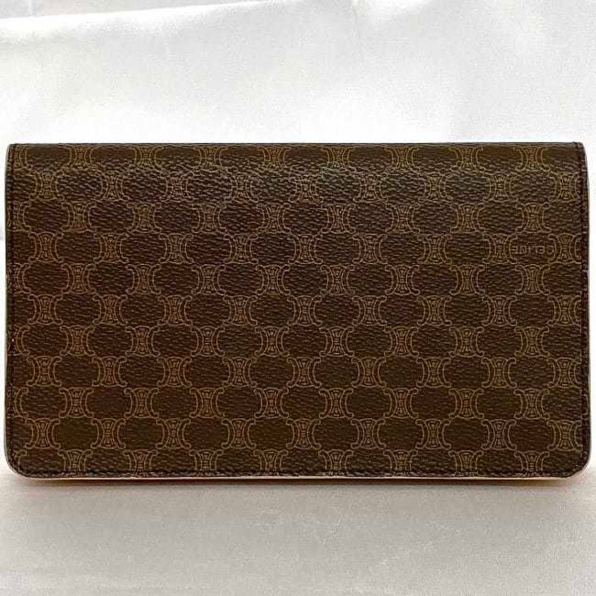 Celine Macadam Brown Pvc Long Wallet (Bi-Fold) (Pre-Owned)