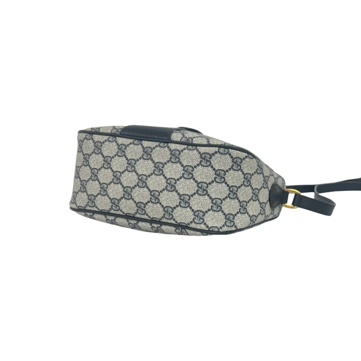 Gucci Navy Red Color Pvc Leather Pochette Shoulder Bag (Pre-Owned)