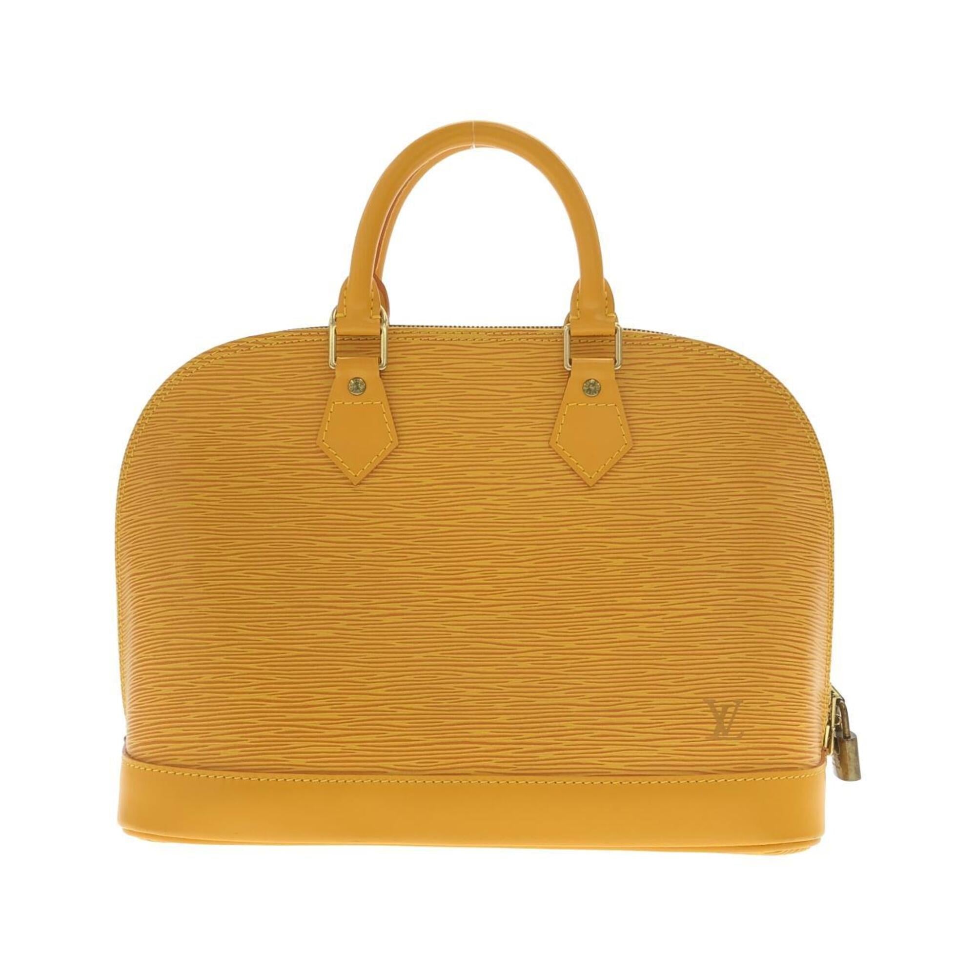 Louis Vuitton Yellow Leather Handbag (Pre-Owned)
