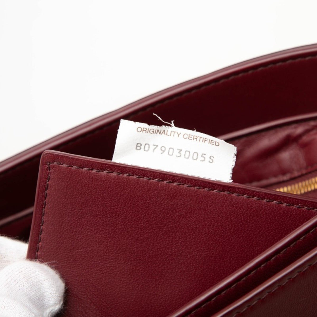 Bottega Veneta Bordeaux Red Color Wine Leather Shoulder Bag (Pre-Owned)