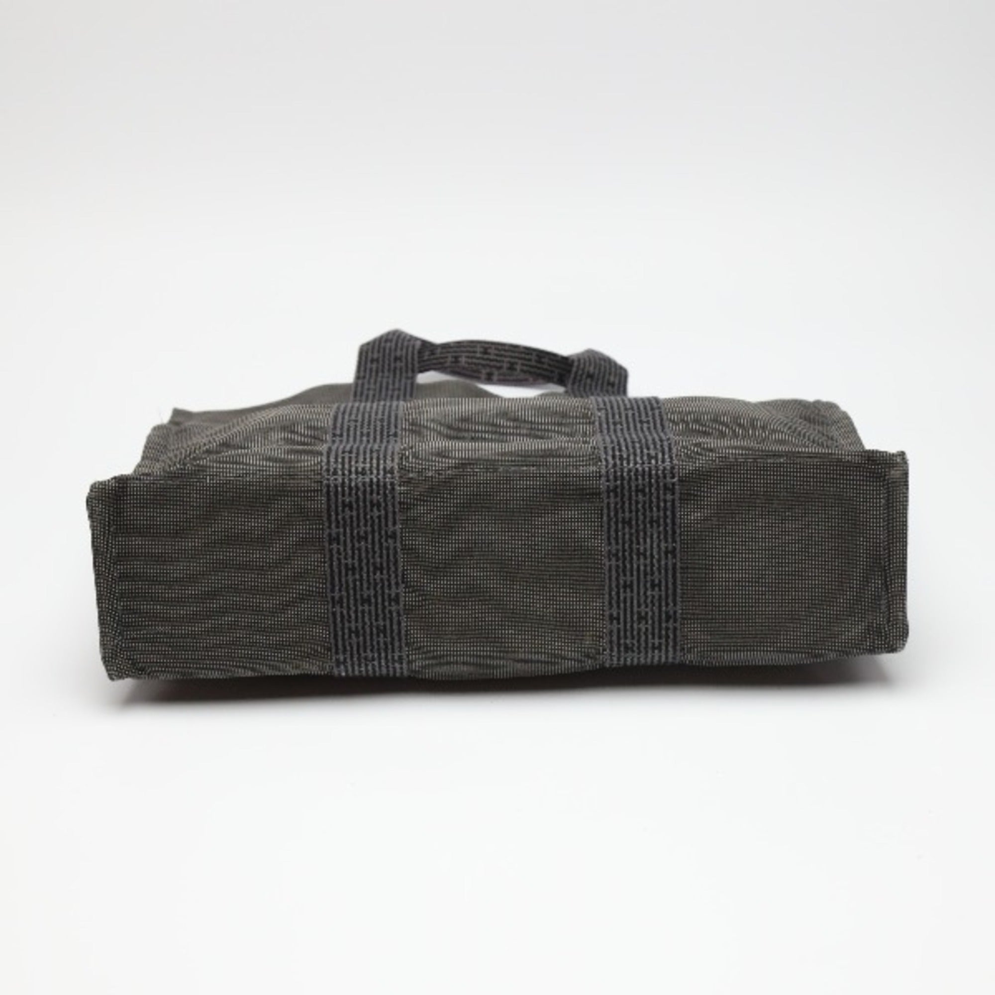 Hermes Gray Canvas Tote Bag (Pre-Owned)
