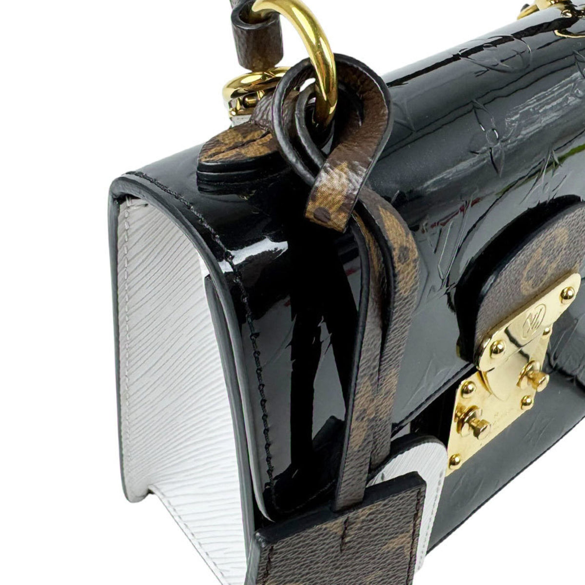 Louis Vuitton Monogram Noir Monogram Vernis Monogram Handbag Shoulder Bag (Pre-Owned)