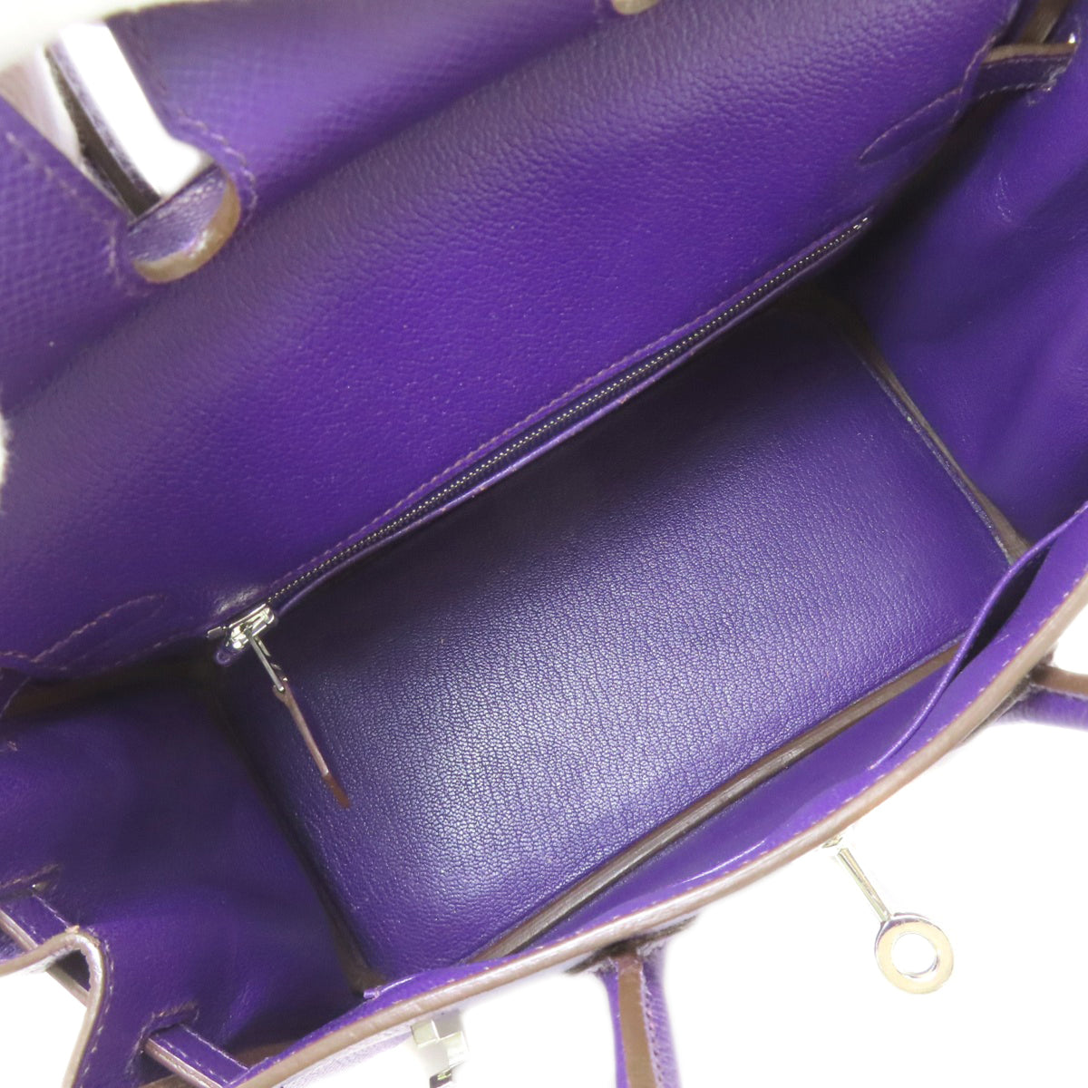 Hermes Purple Epsom Leather Handbag (Pre-Owned)